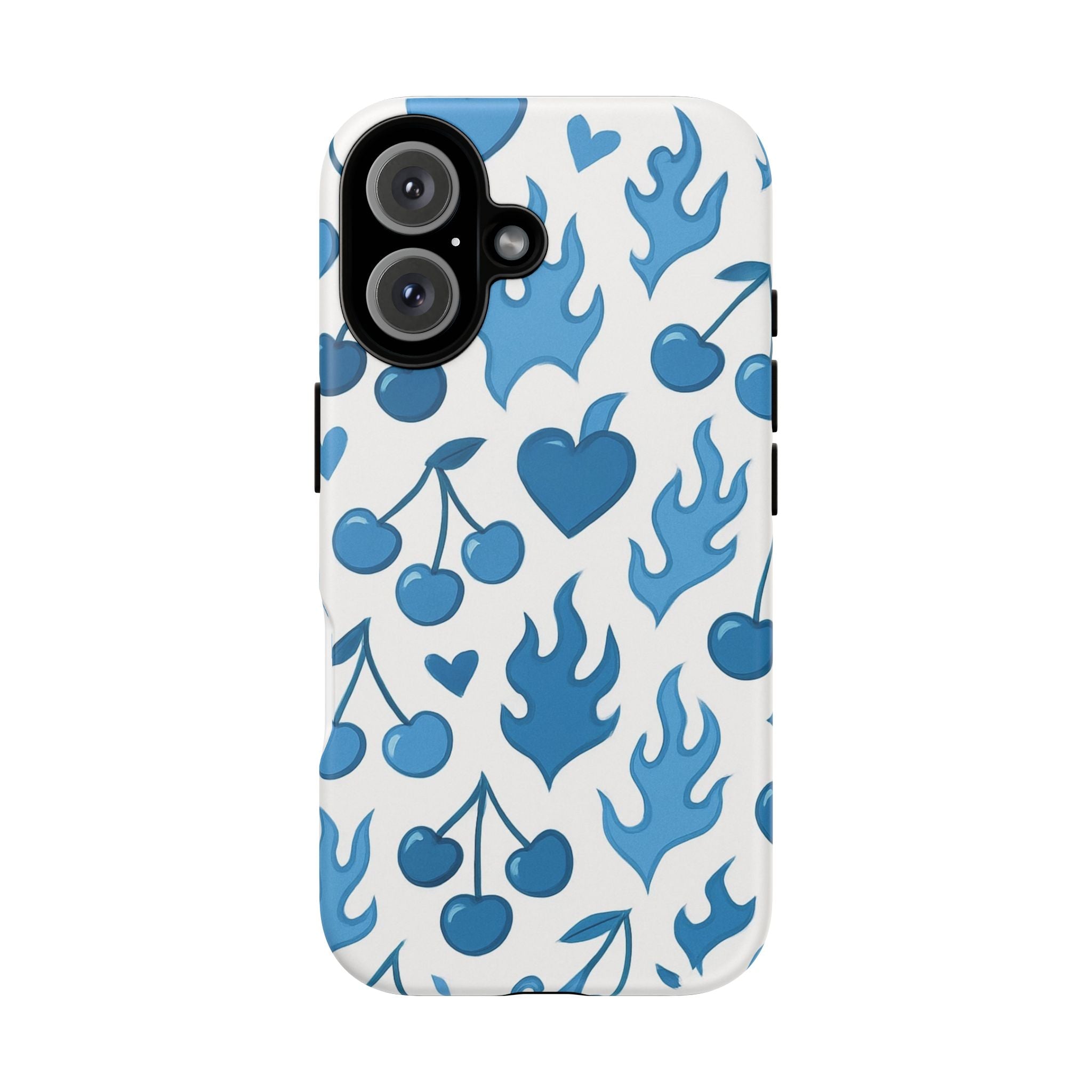 Blue Flaming Heart Phone Case