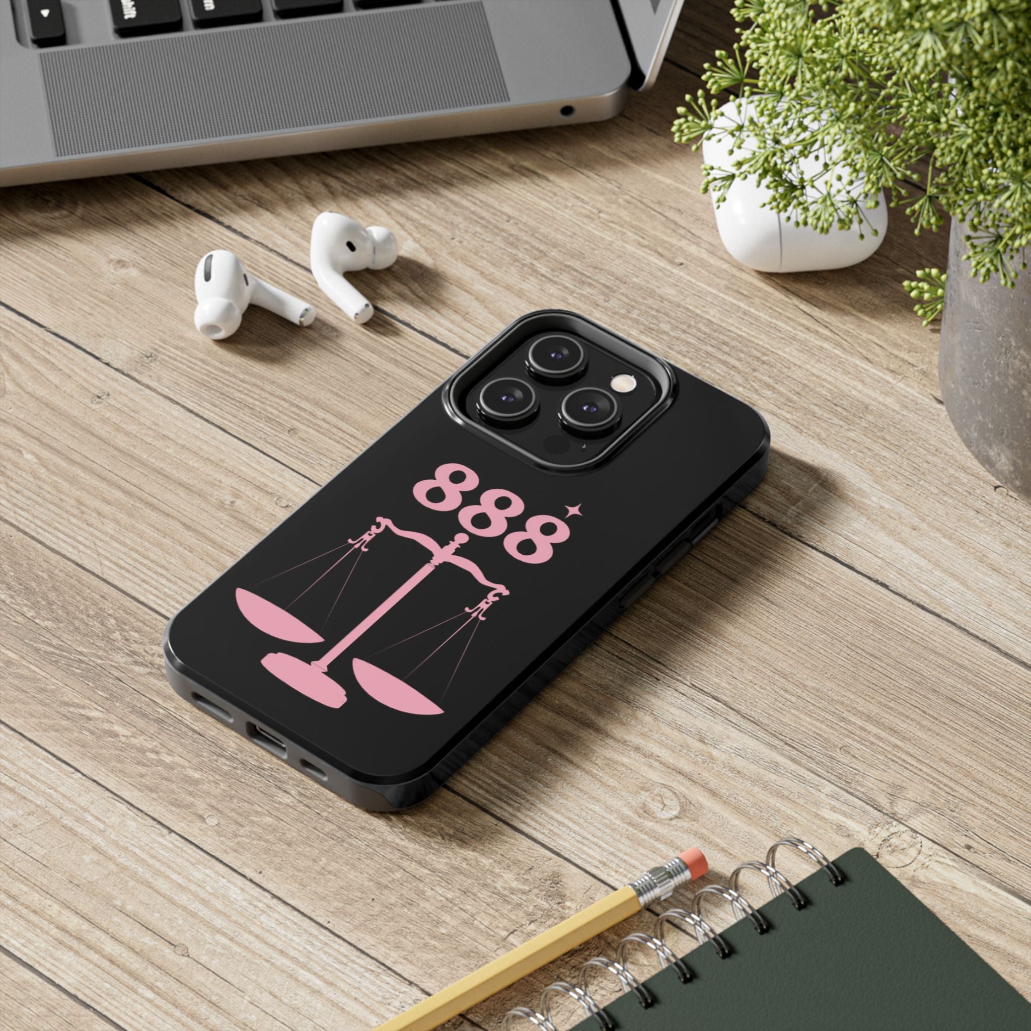 Black & Pink 888 Phone Case