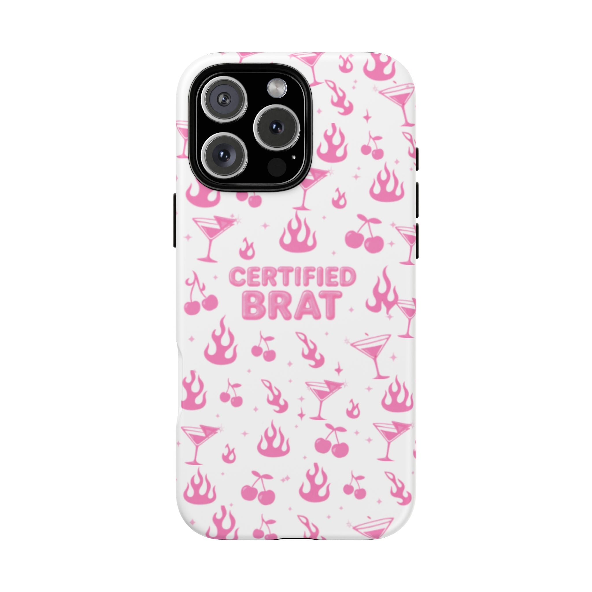 Certified Brat Pink Pattern Phone Case