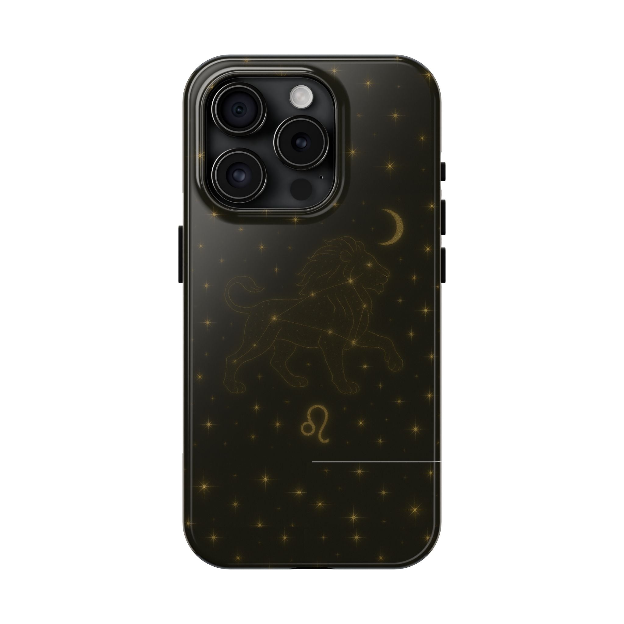 Leo Constellation Tough Phone Case — Zodiac Lion Design with Moon & Stars