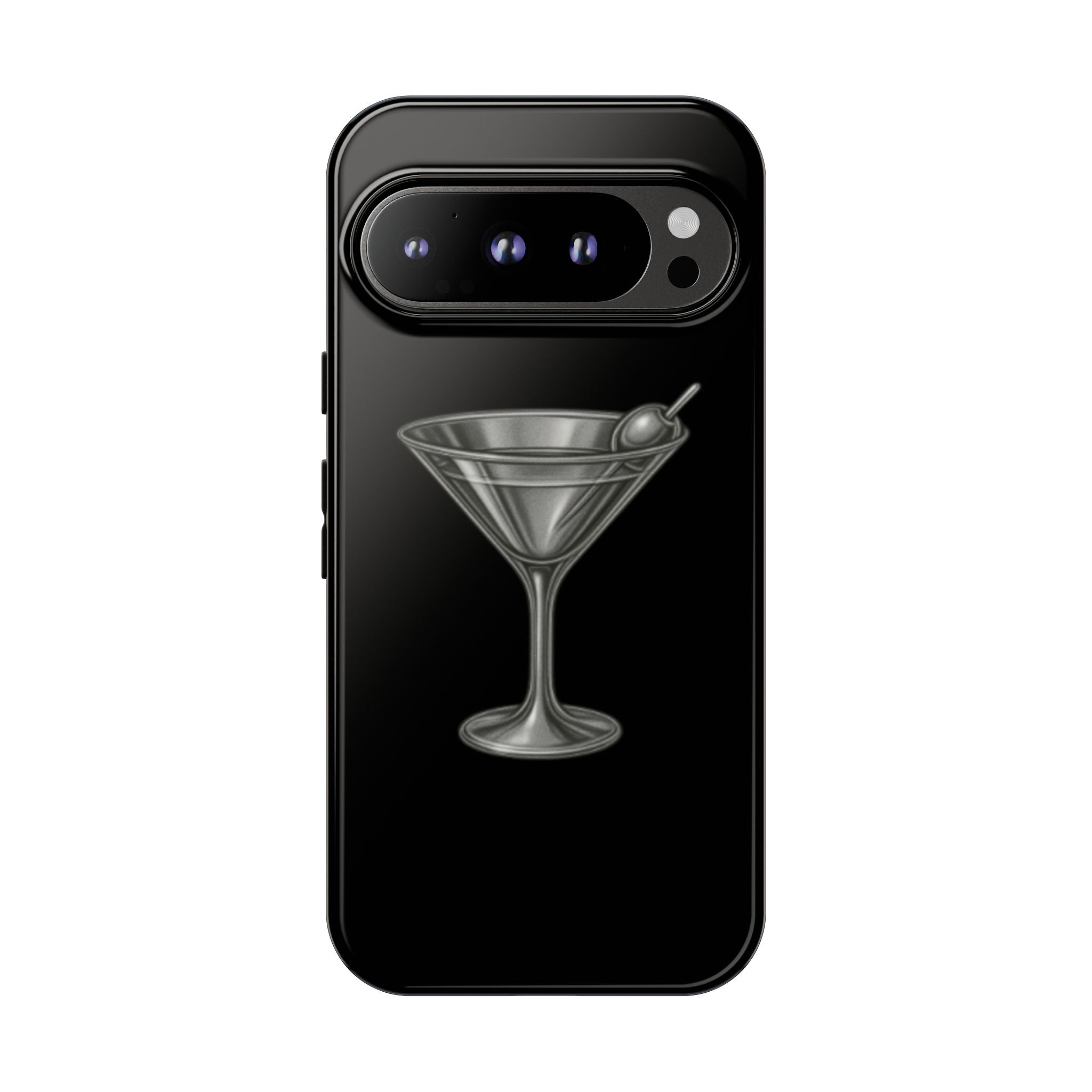 Silver Martini Tough Case Black