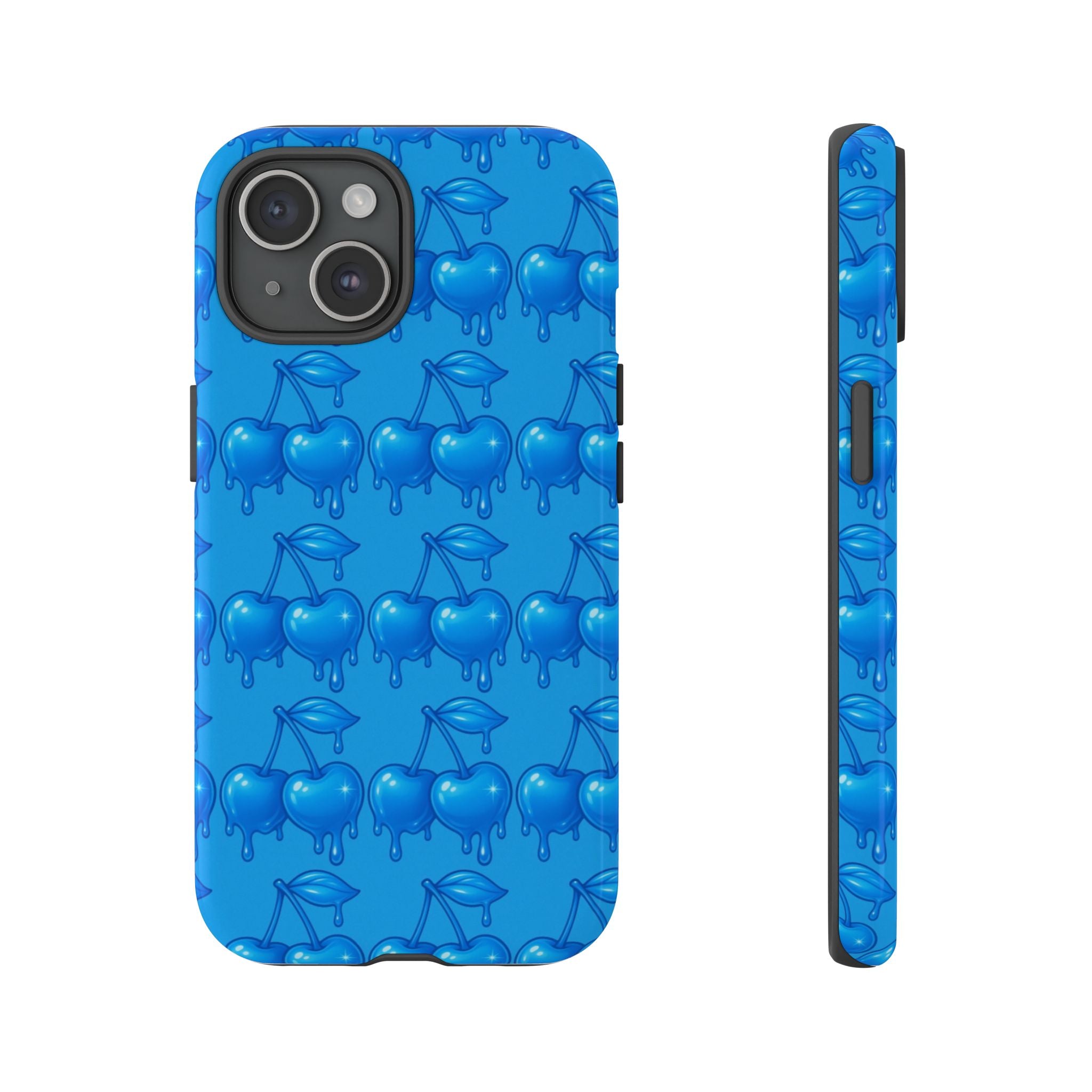 Blue Dripping Cherry Tough Phone Case