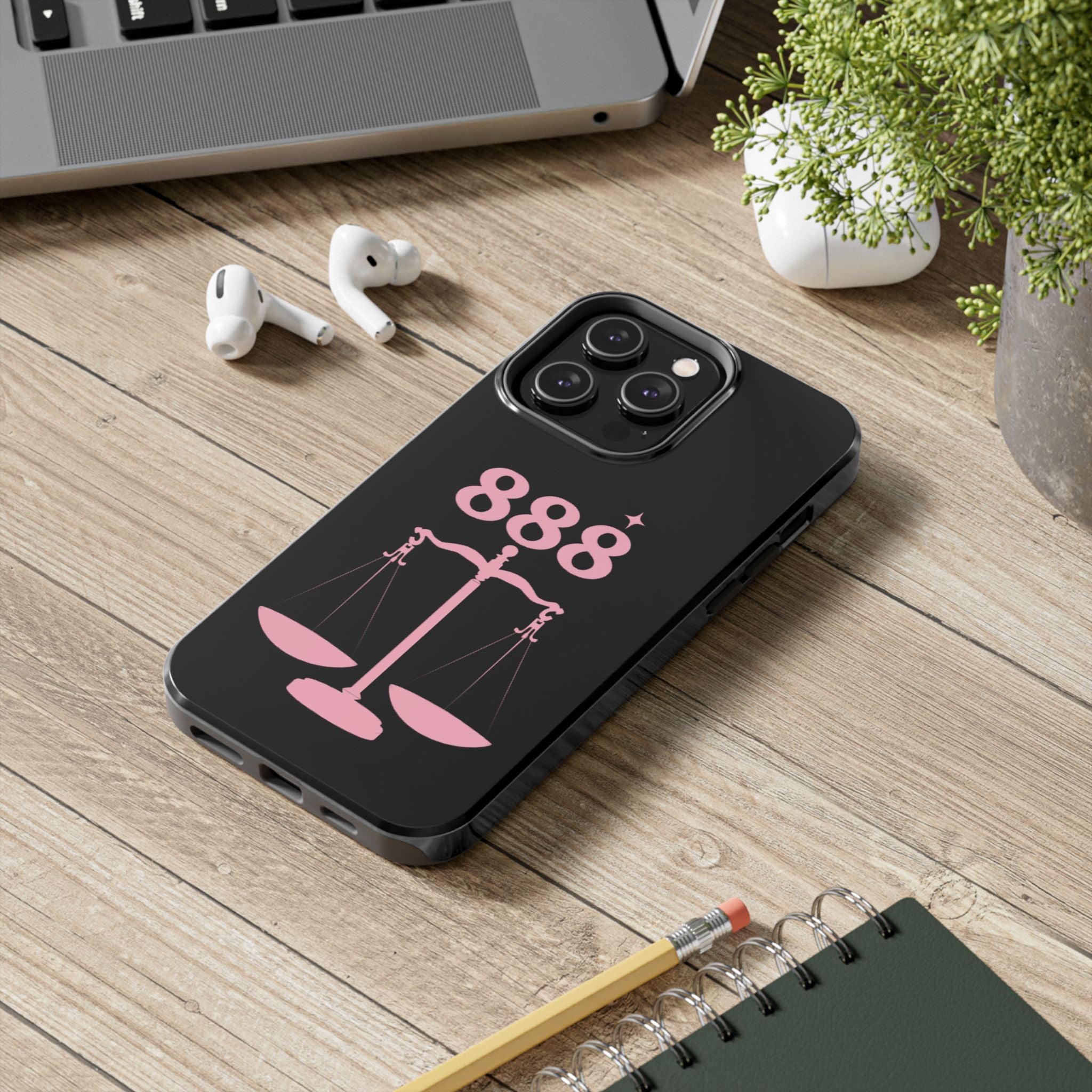 Black & Pink 888 Phone Case
