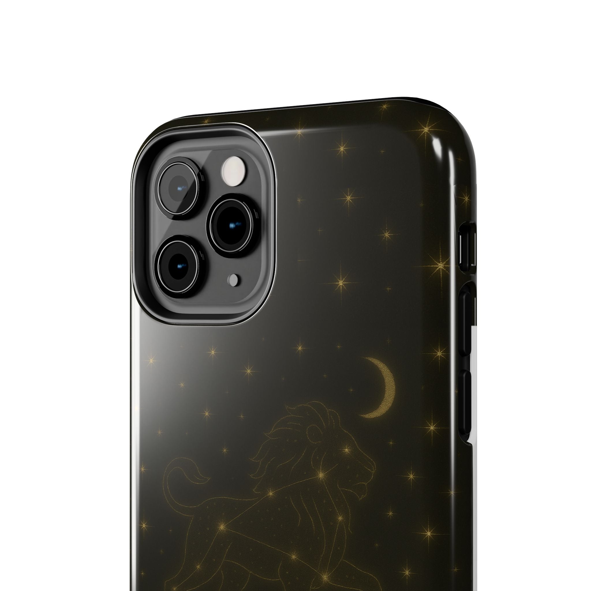 Leo Constellation Tough Phone Case — Zodiac Lion Design with Moon & Stars