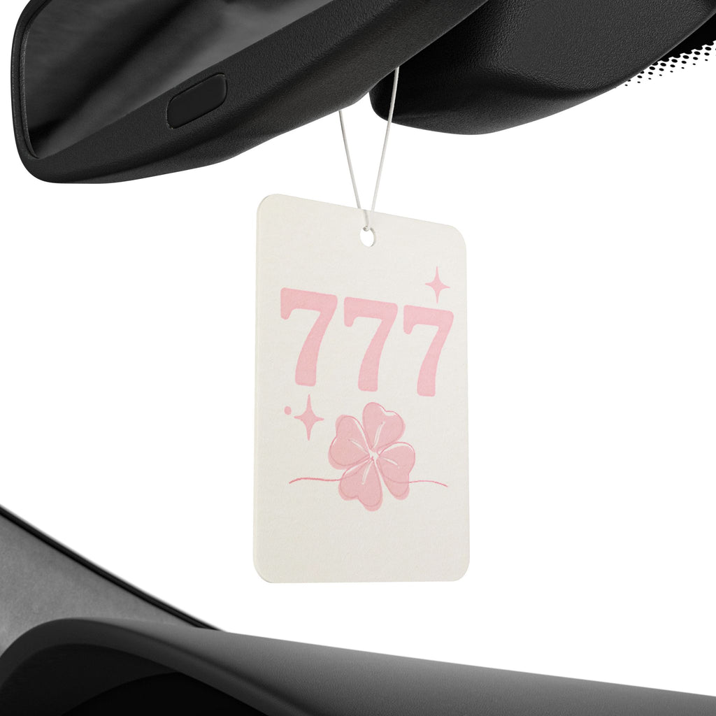 Car Air Freshener — Pink Four Leaf Clover 777