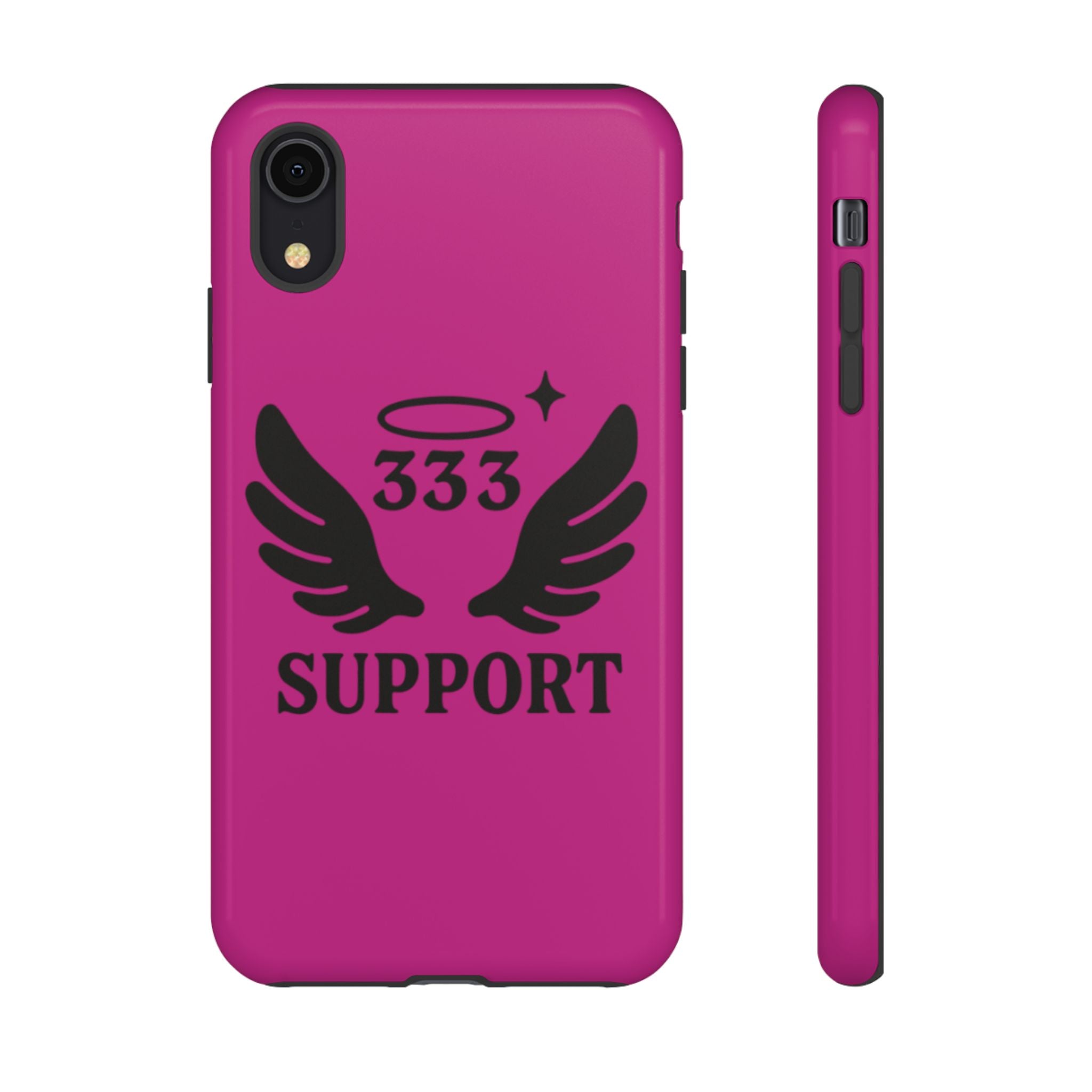 Black & Pink 333 Support Phone Case