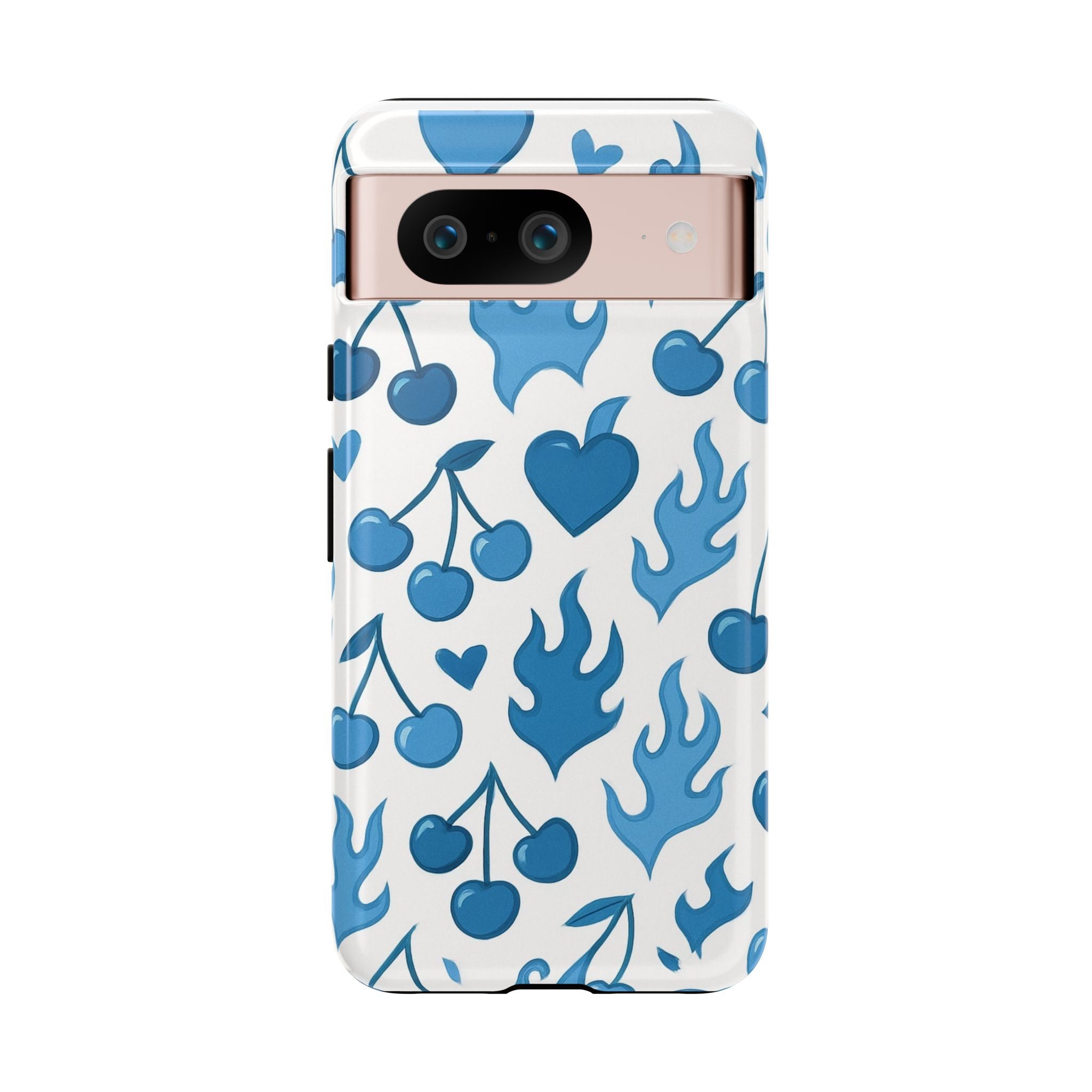 Blue Flaming Heart Phone Case