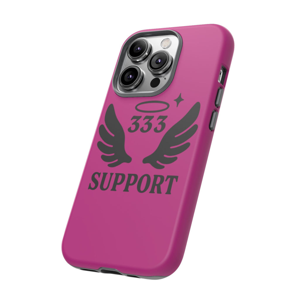 Black & Pink 333 Support Phone Case