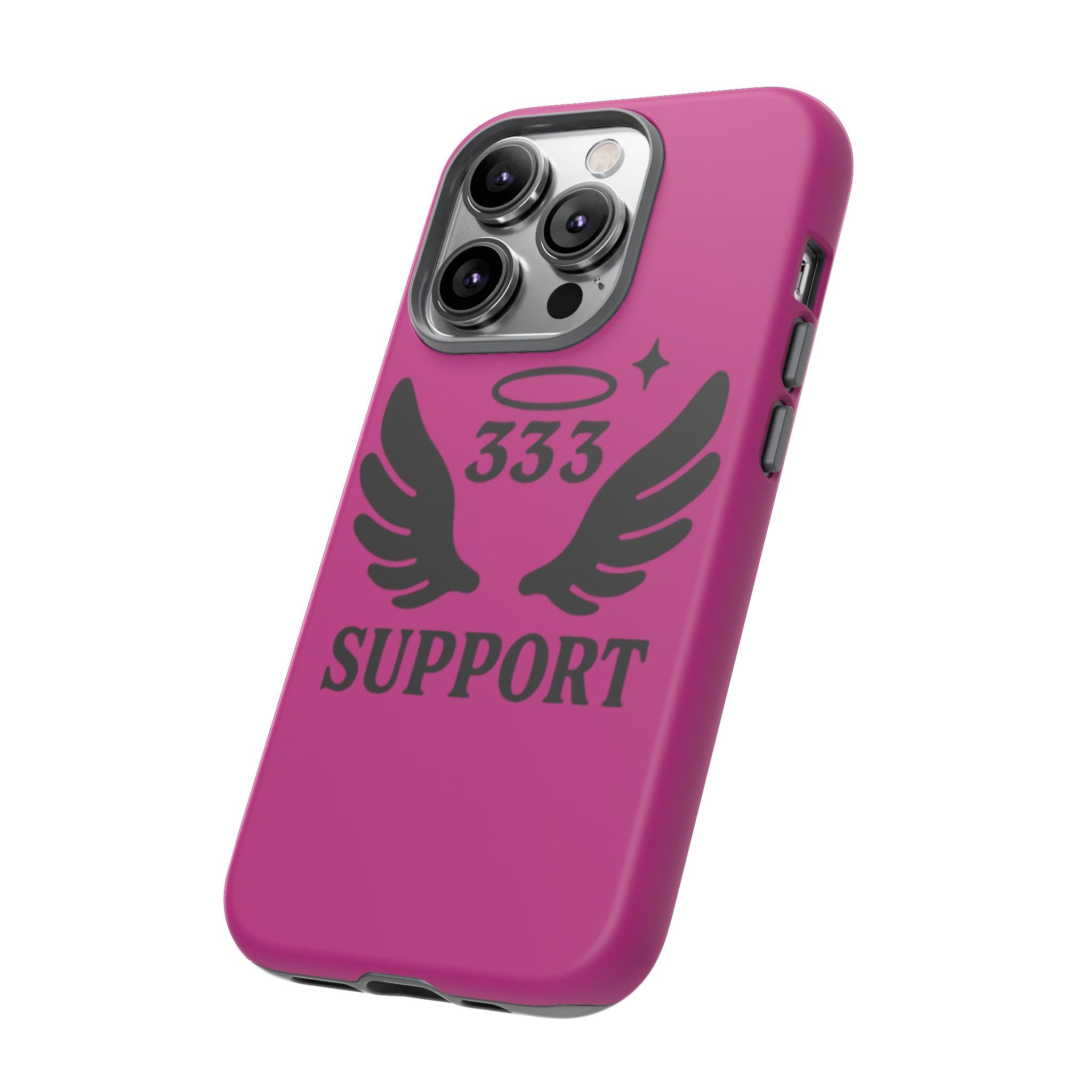 Black & Pink 333 Support Phone Case