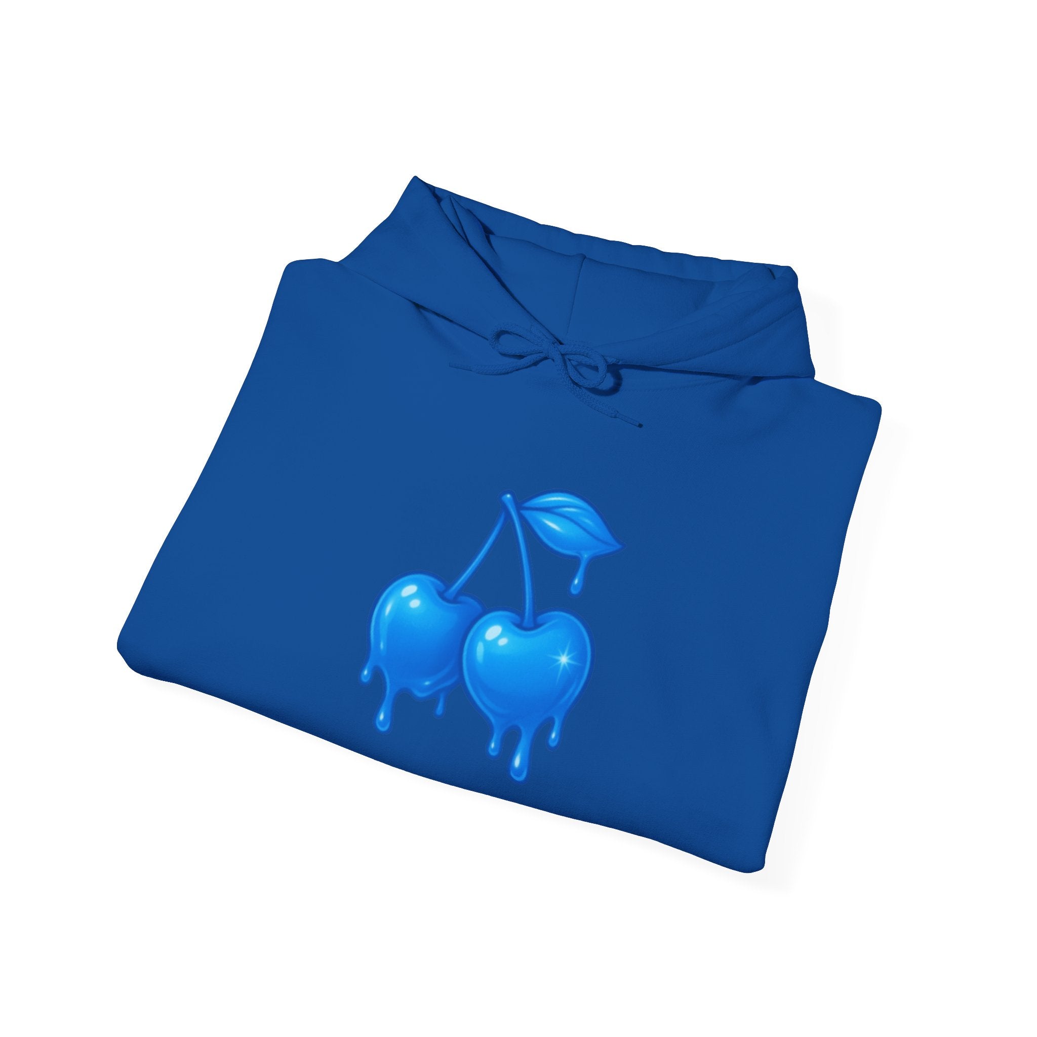 Dripping Blue Cherries Hoodie