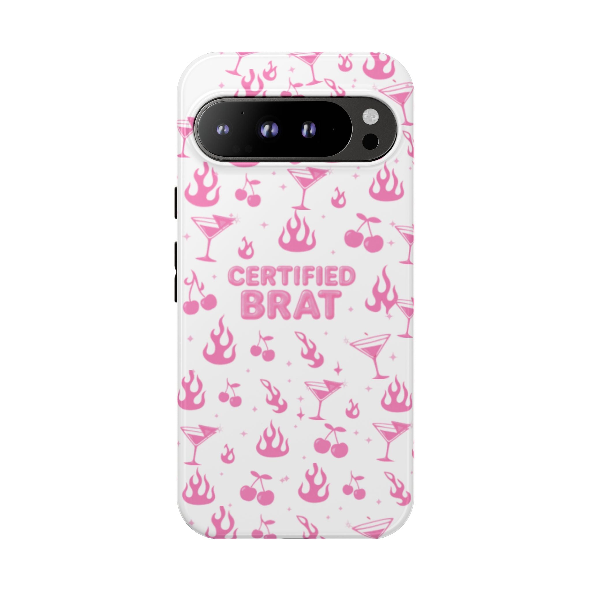 Certified Brat Pink Pattern Phone Case