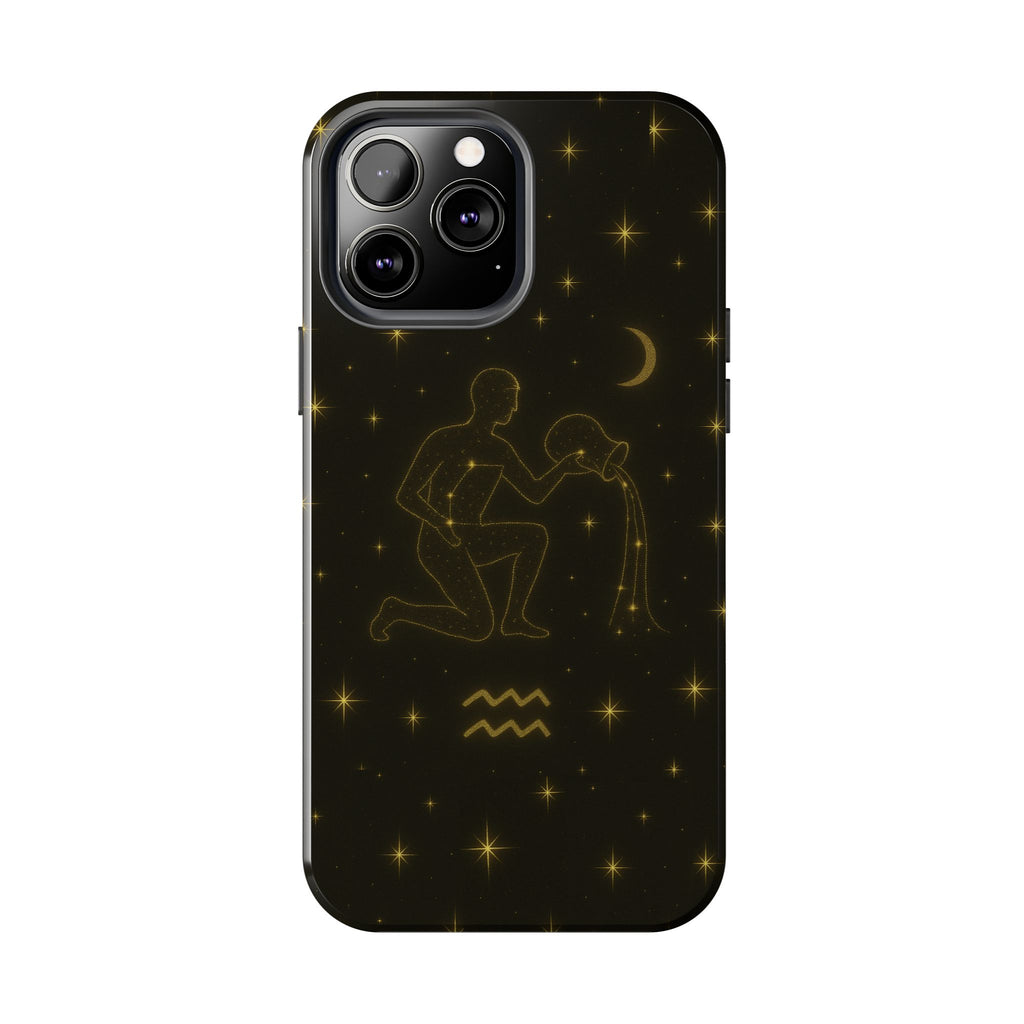 Aquarius Constellation Tough Phone Case — Zodiac Water-Bearer Astrology Design