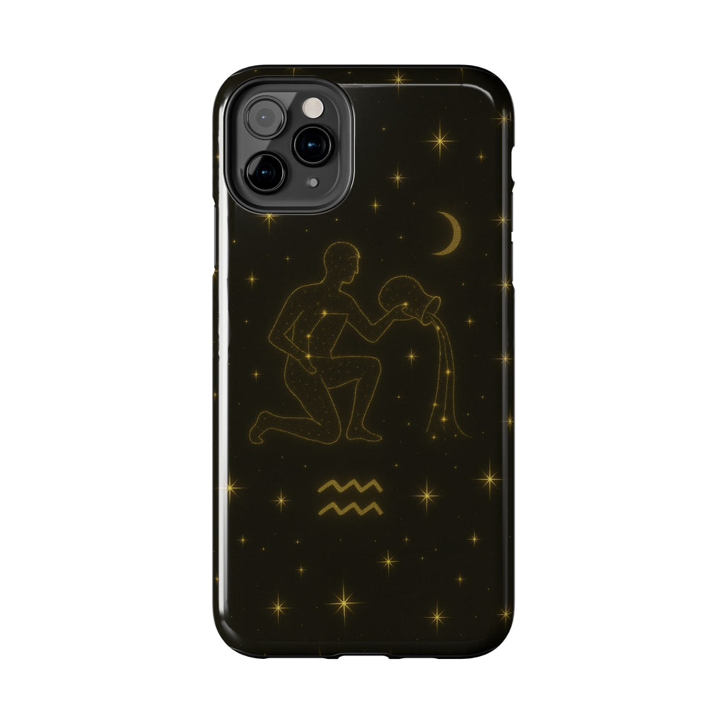 Aquarius Constellation Tough Phone Case — Zodiac Water-Bearer Astrology Design