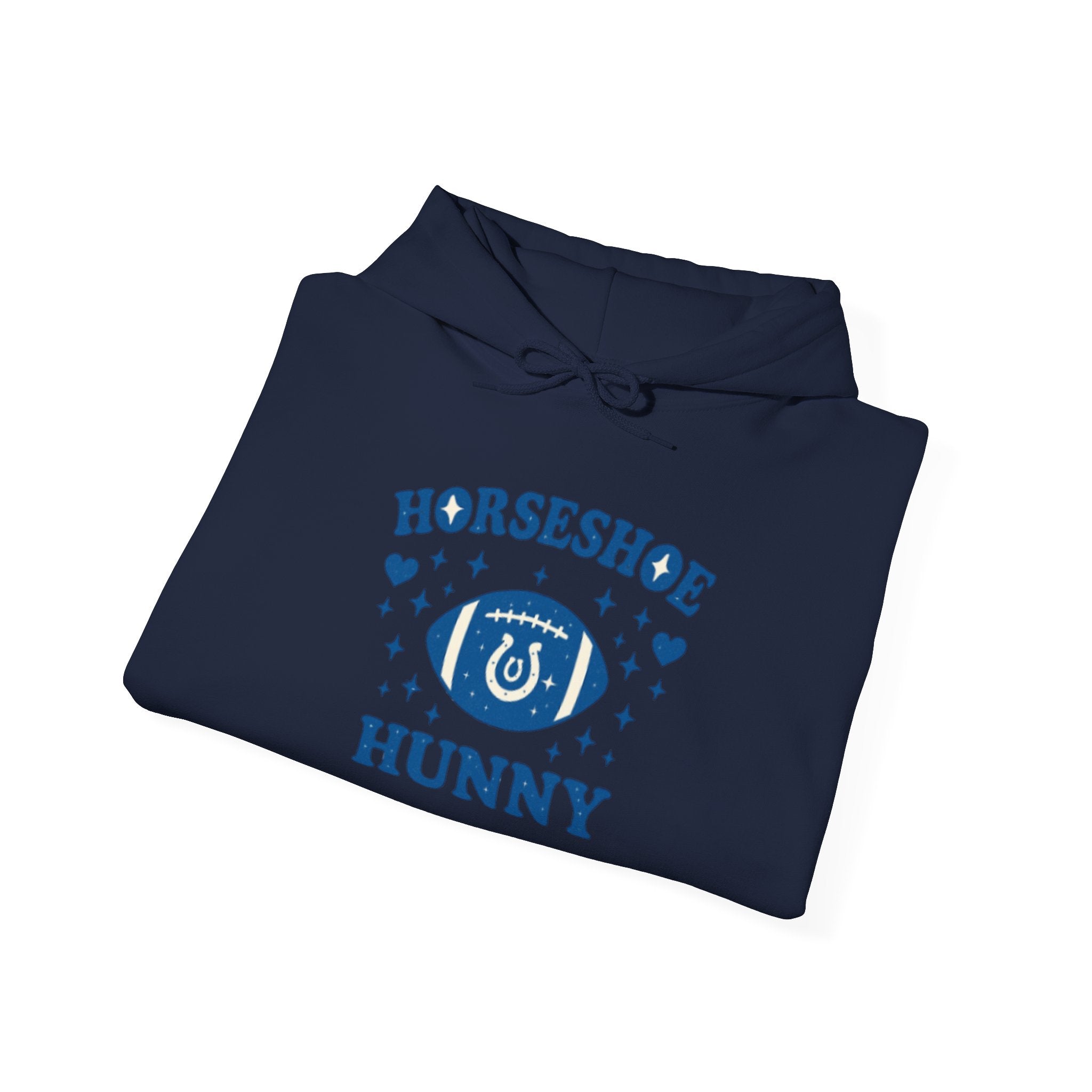 Horseshoe Hunny Hoodie — Lucky Eye Graphic Hooded Sweatshirt Football