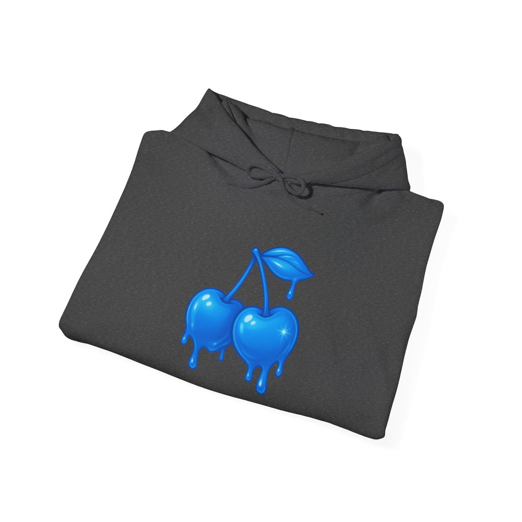 Dripping Blue Cherries Hoodie