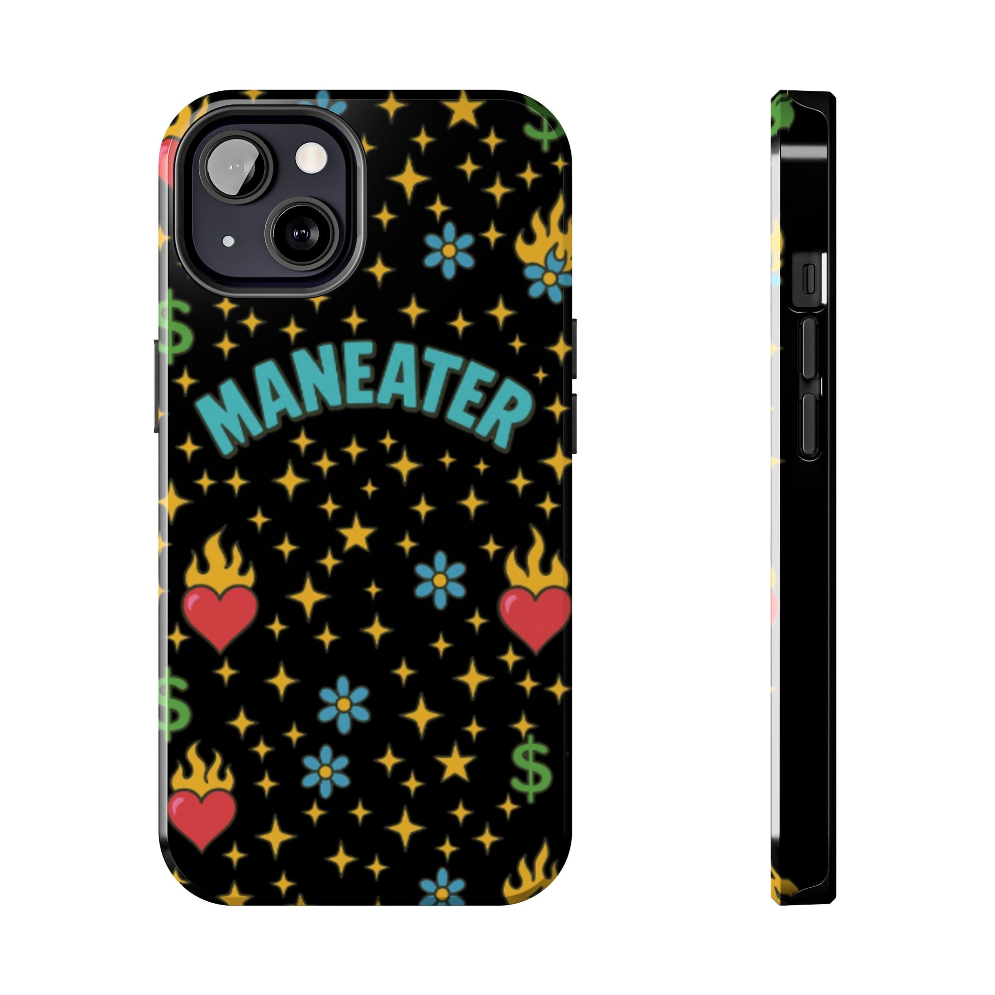 Maneater Flaming Heart Phone Case