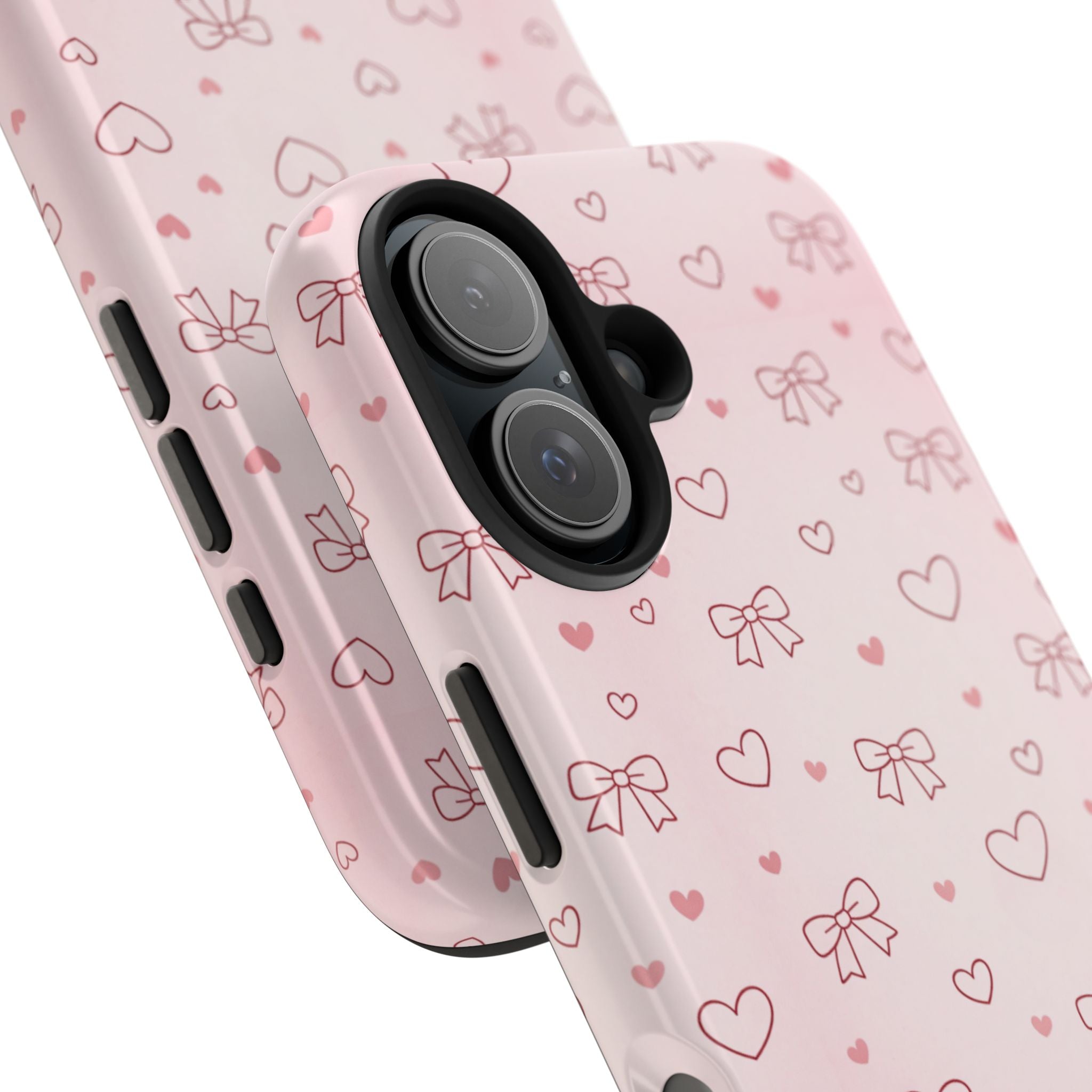 Pink Hearts & Bows Phone Case