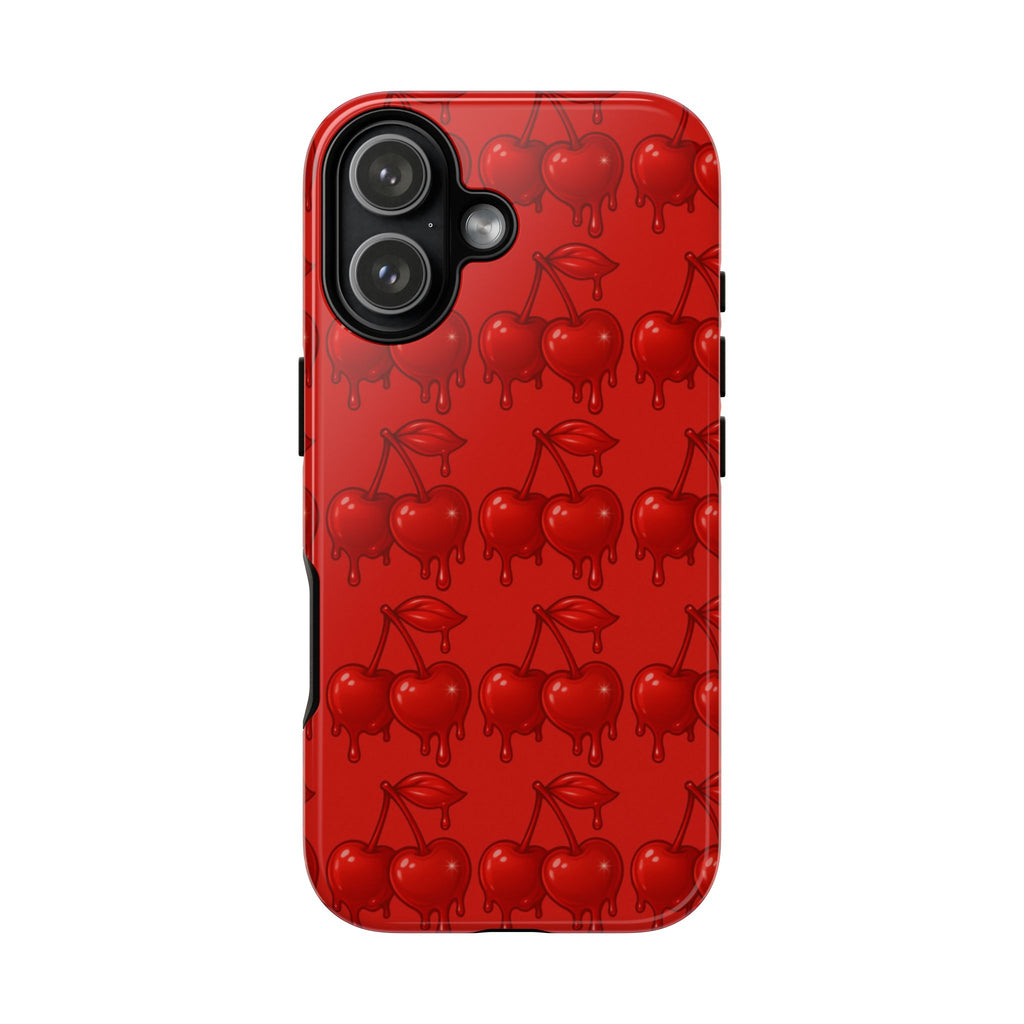 Red Dripping Cherry Phone Case