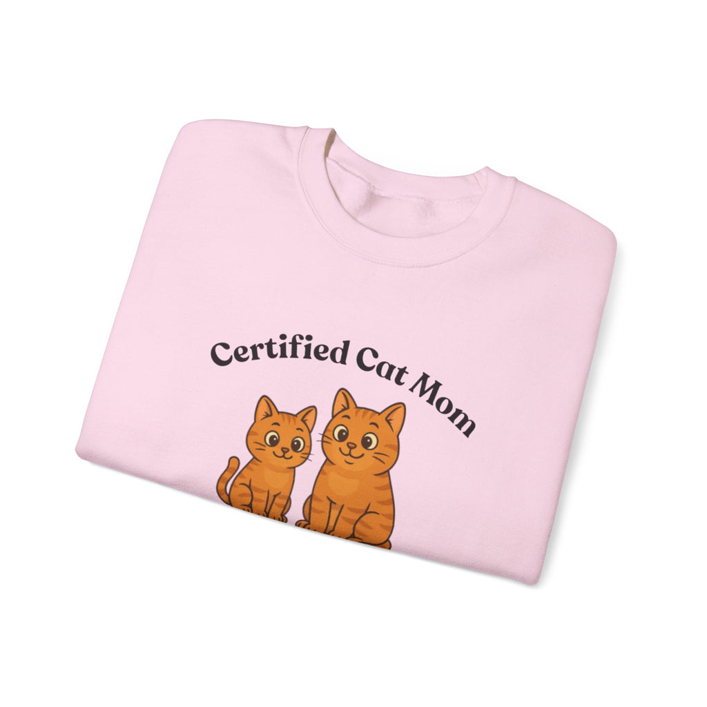 Custom Pet Sweatshirt — "Certified Cat Mom"