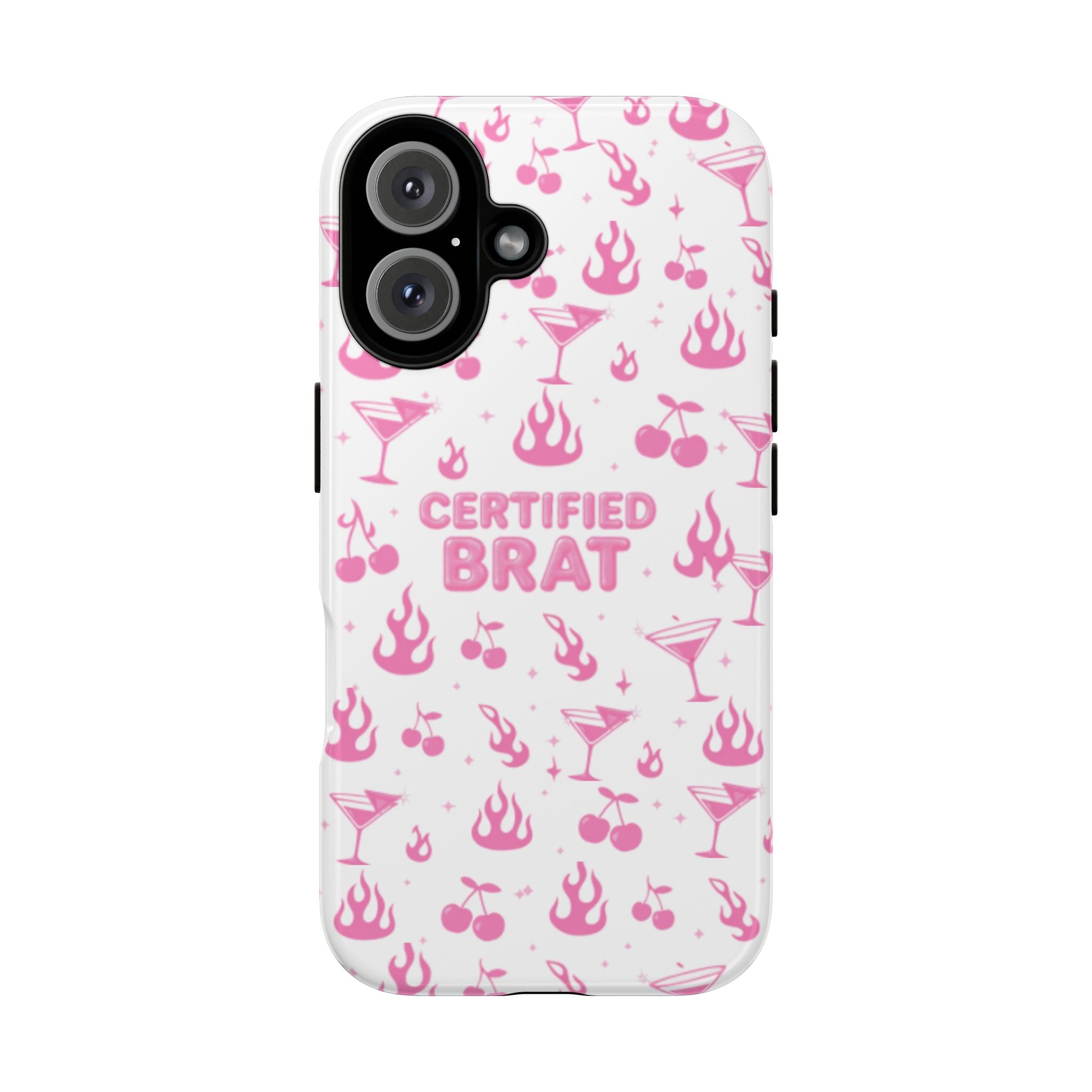 Certified Brat Pink Pattern Phone Case