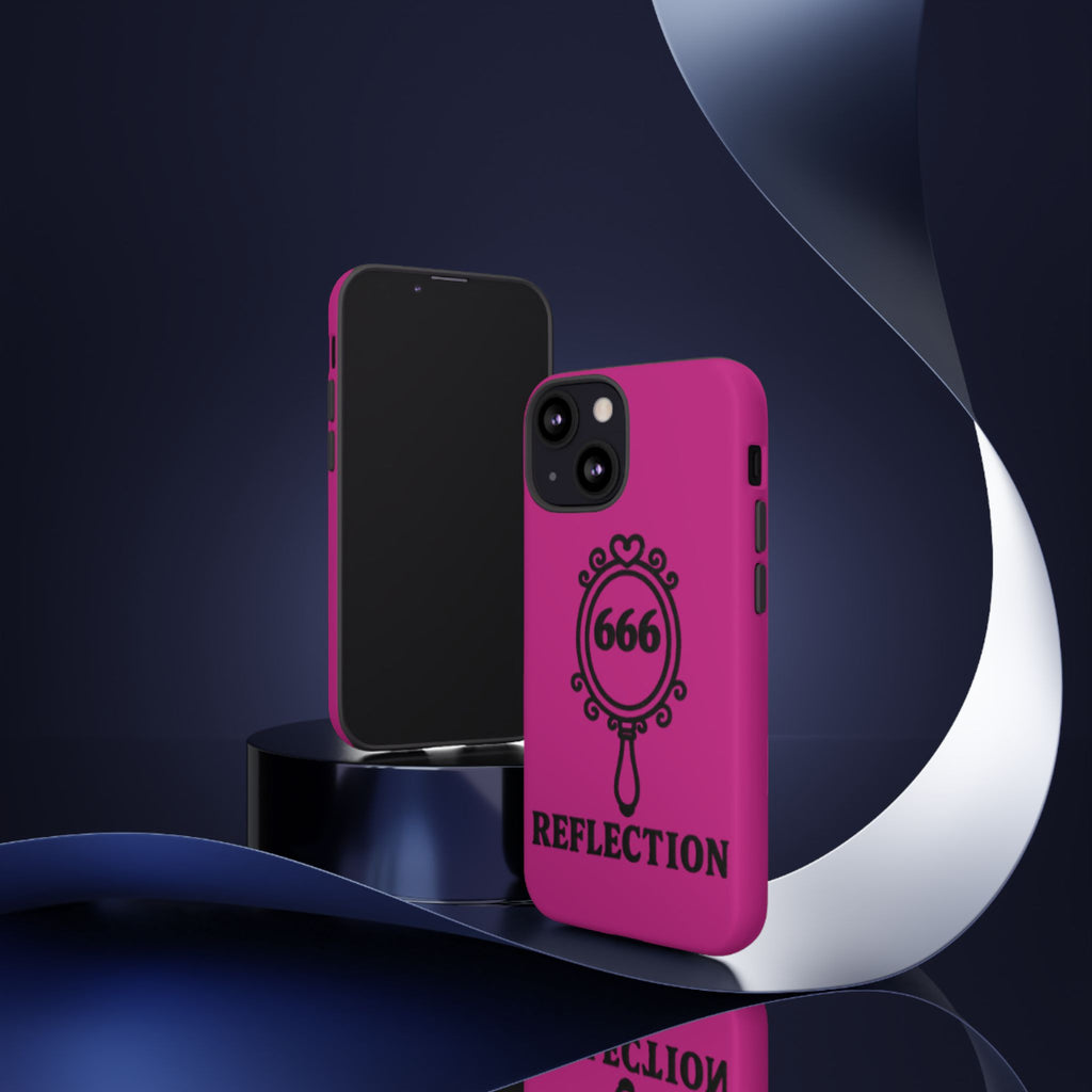 Black & Pink 666 Reflection Phone Case