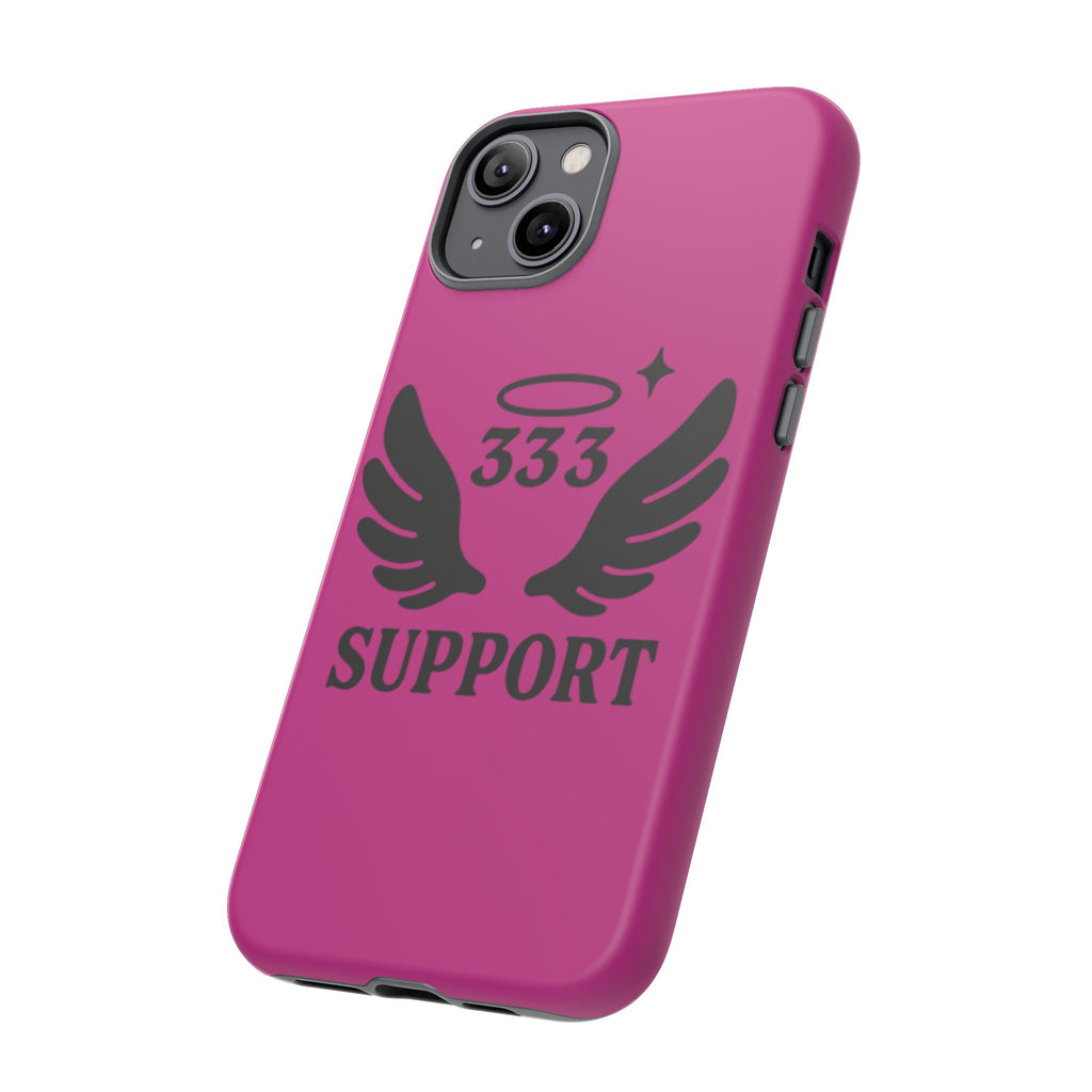 Black & Pink 333 Support Phone Case