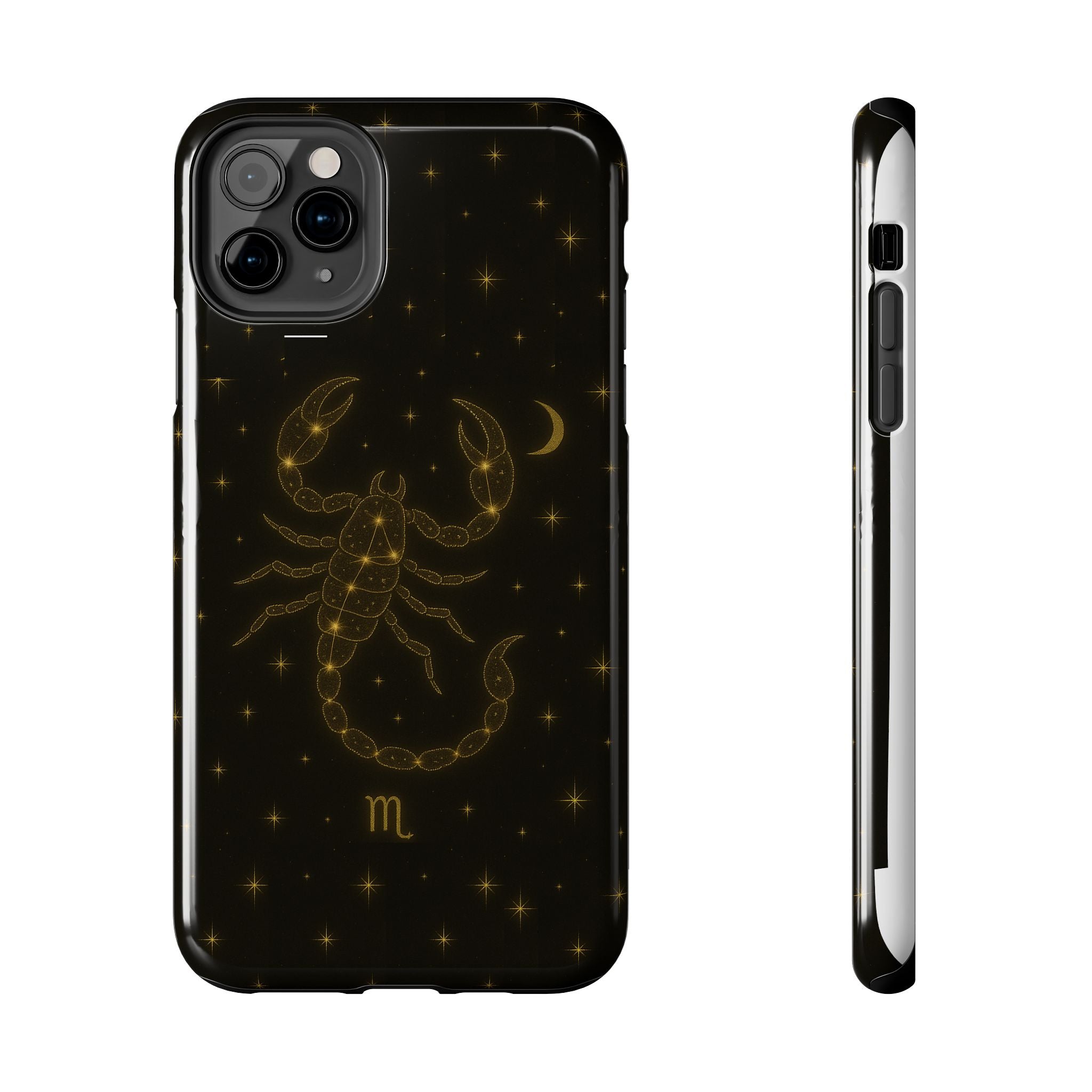 Scorpio Constellation Tough Phone Case — Black & Gold Zodiac Protection