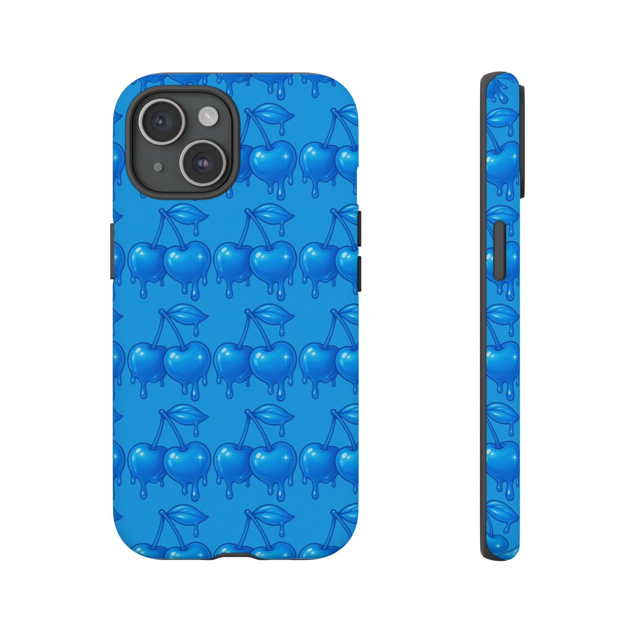 Blue Dripping Cherry Tough Phone Case