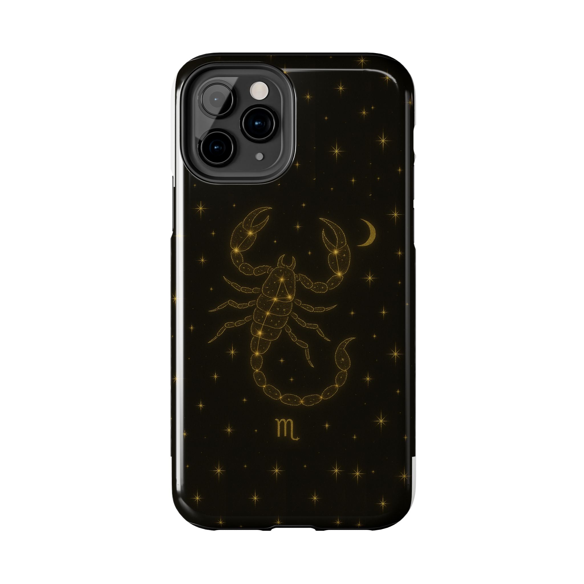 Scorpio Constellation Tough Phone Case — Black & Gold Zodiac Protection