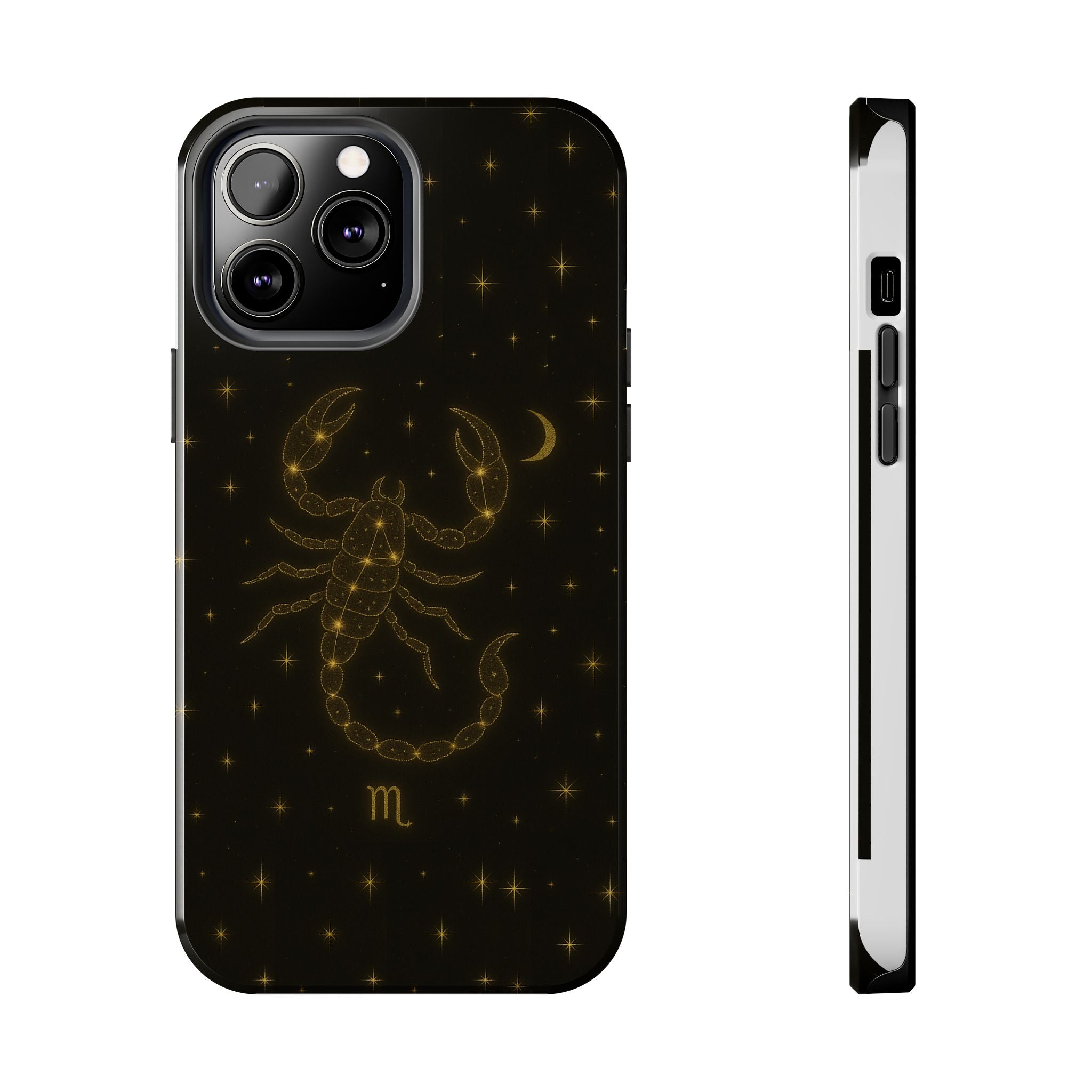 Scorpio Constellation Tough Phone Case — Black & Gold Zodiac Protection