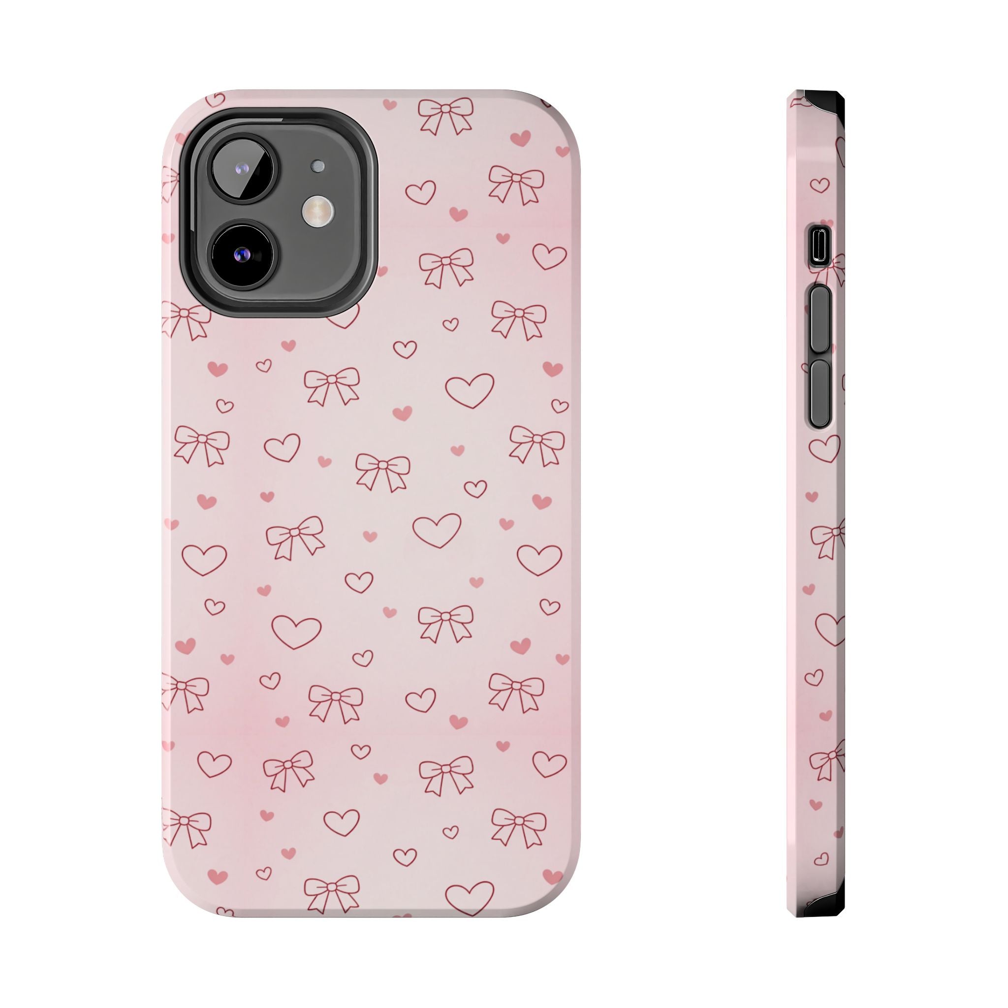 Pink Hearts & Bows Phone Case