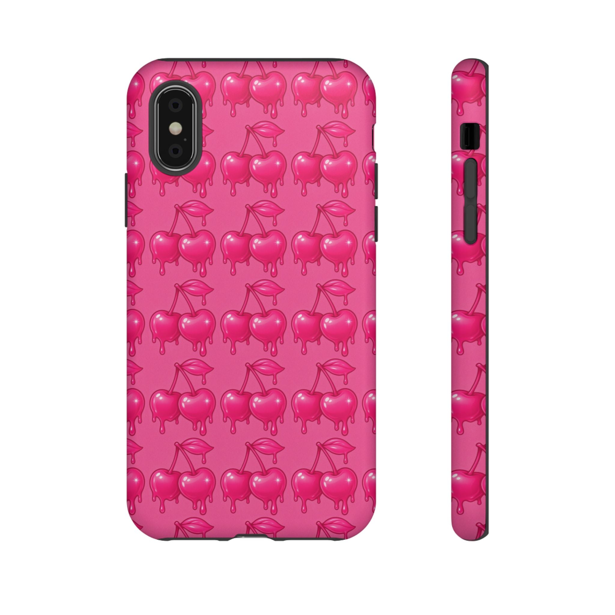 Pink Dripping Cherry Tough Phone Case