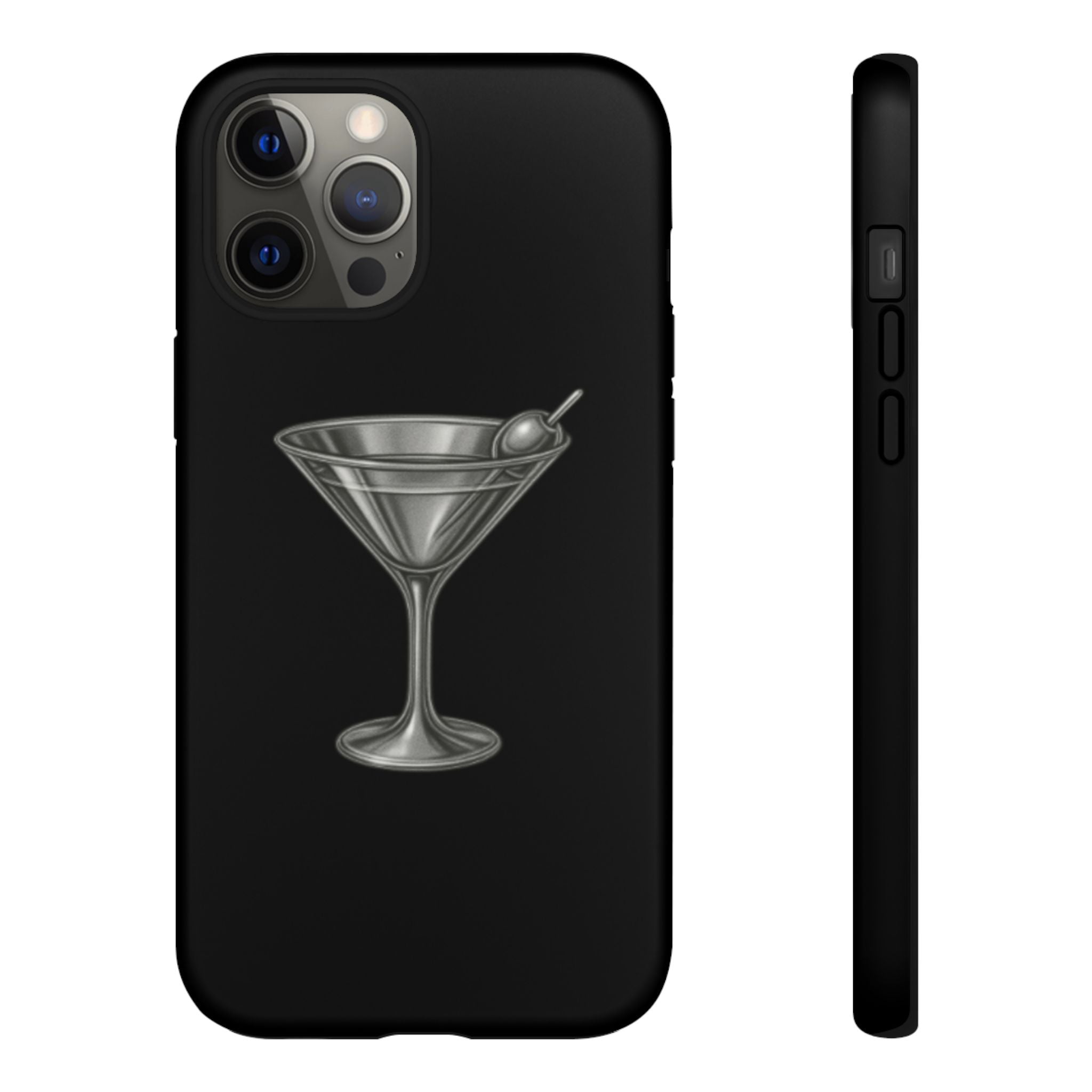 Silver Martini Tough Case Black