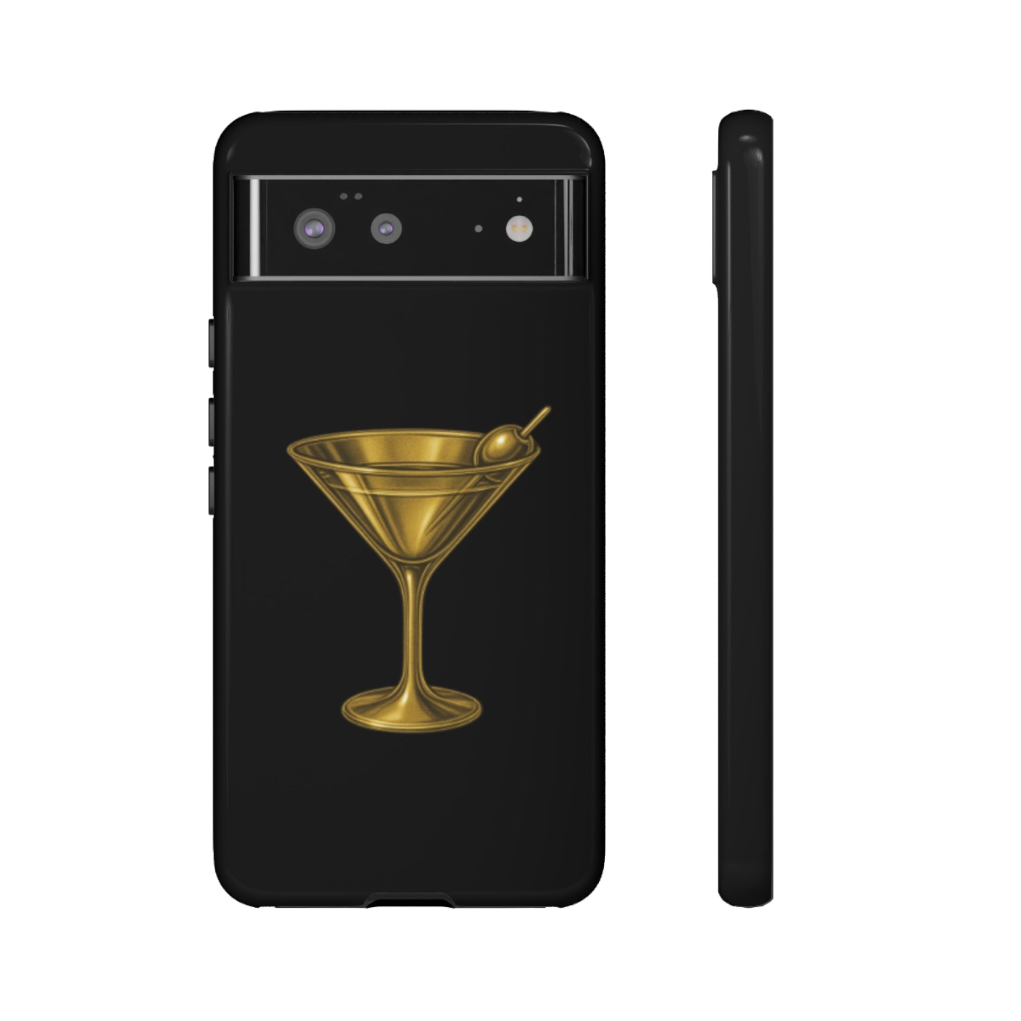 Gold Martini Tough Case Black