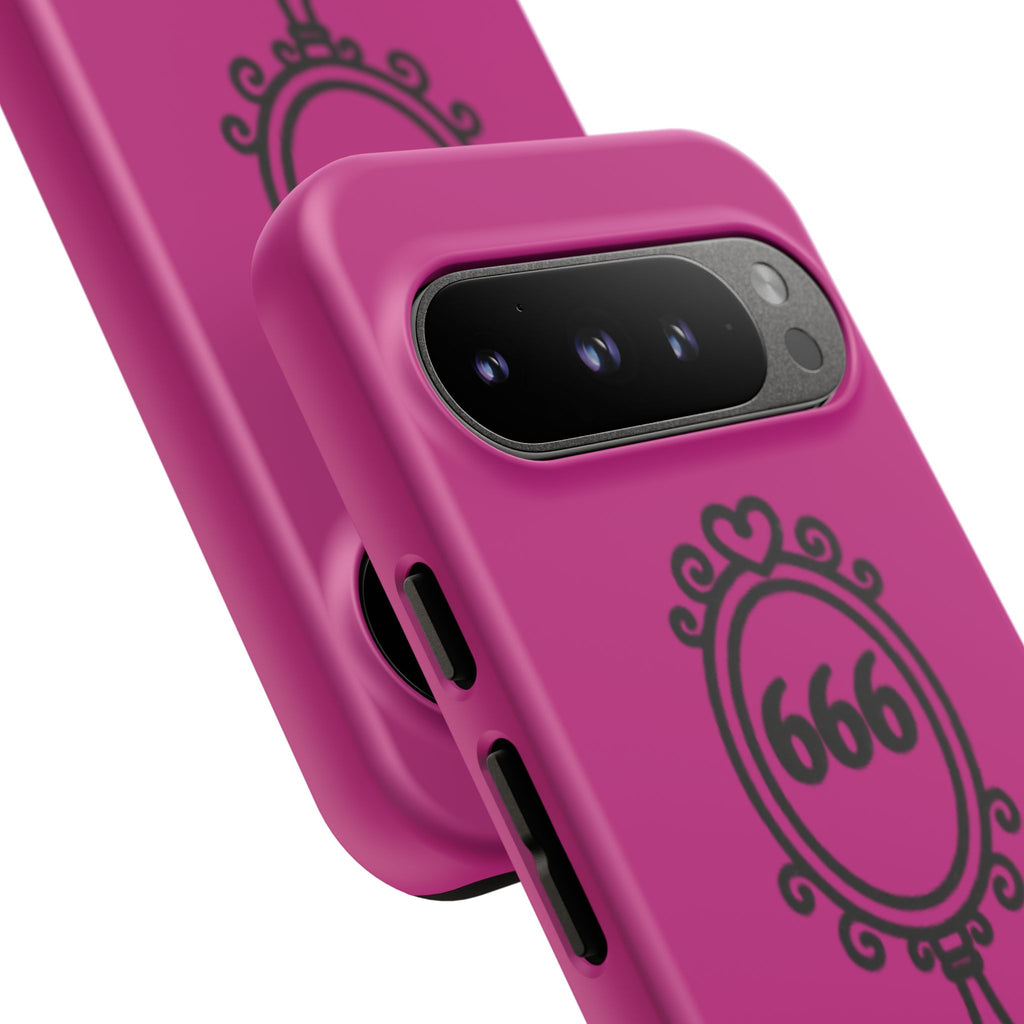 Black & Pink 666 Reflection Phone Case