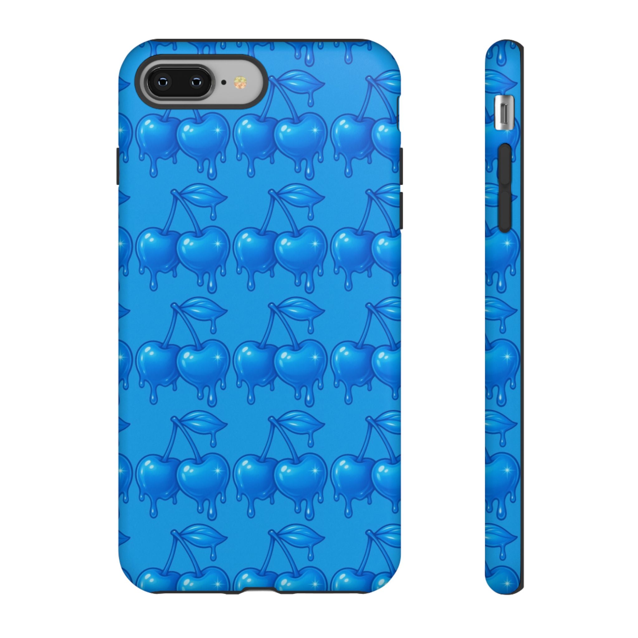 Blue Dripping Cherry Tough Phone Case