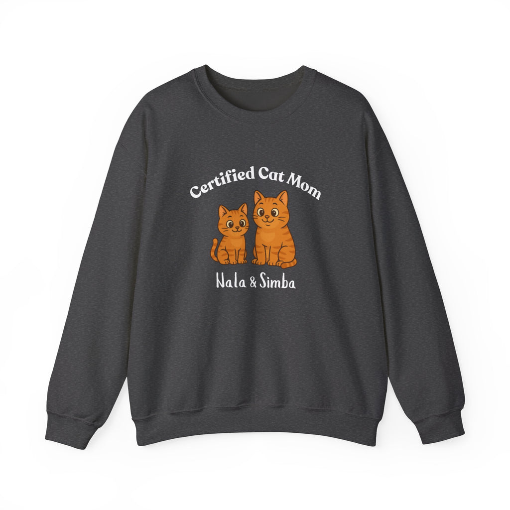 Custom Pet Sweatshirt — "Certified Cat Mom"