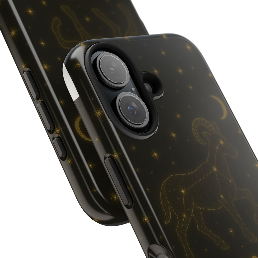 Aries Constellation Tough Phone Case — Zodiac Ram Star Map Design
