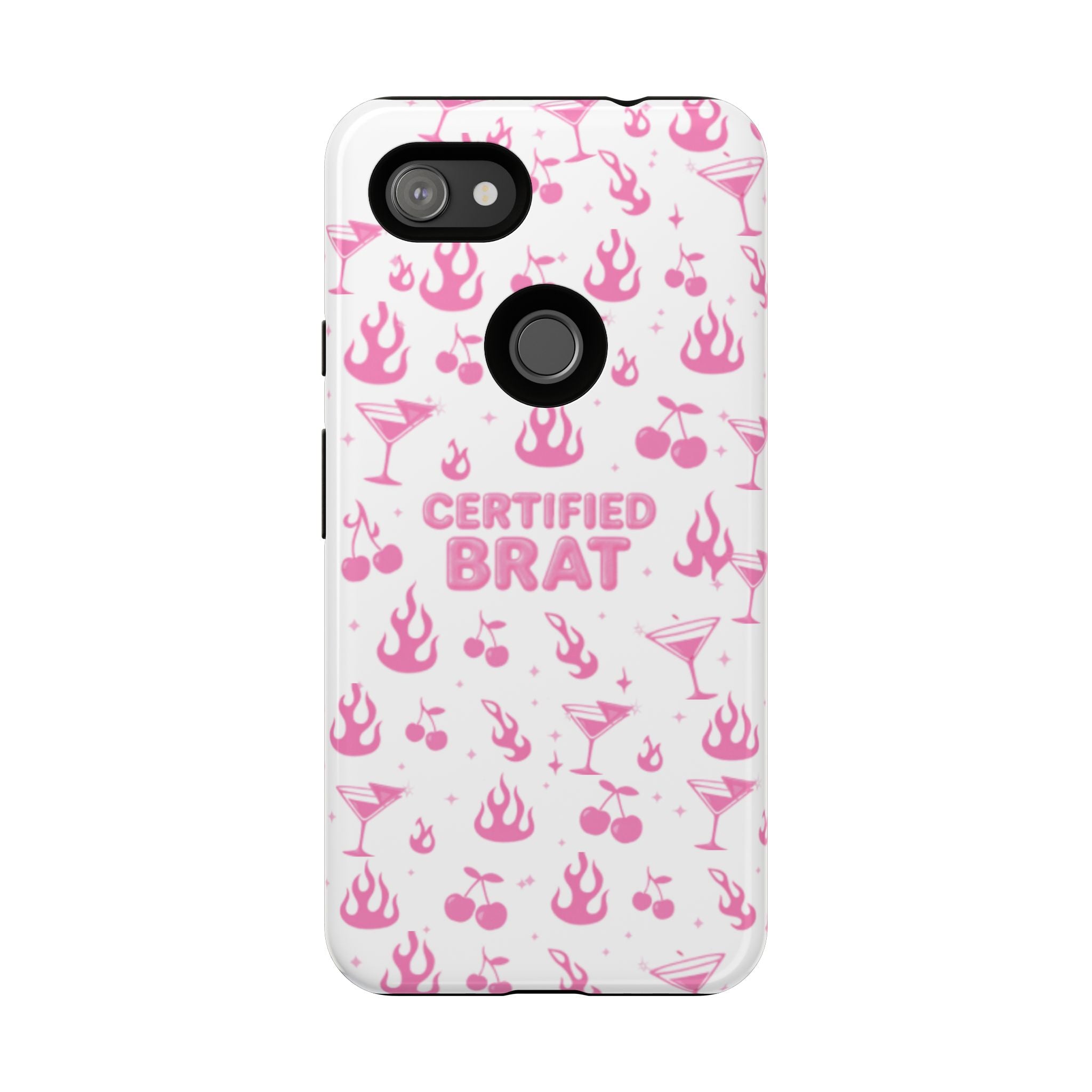 Certified Brat Pink Pattern Phone Case