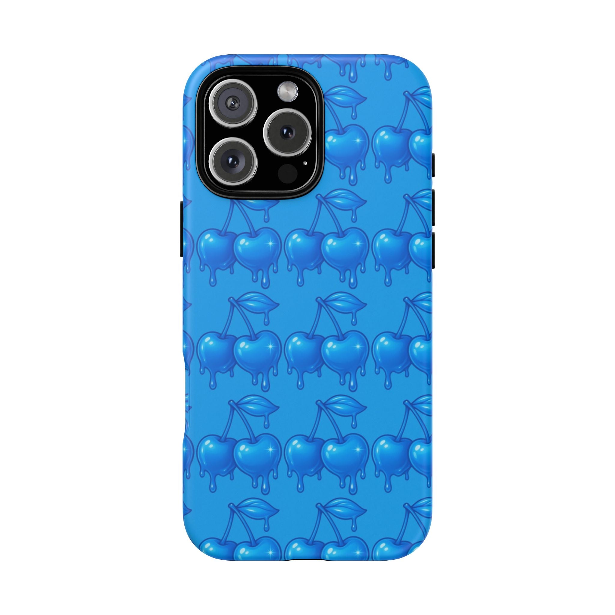 Blue Dripping Cherry Tough Phone Case