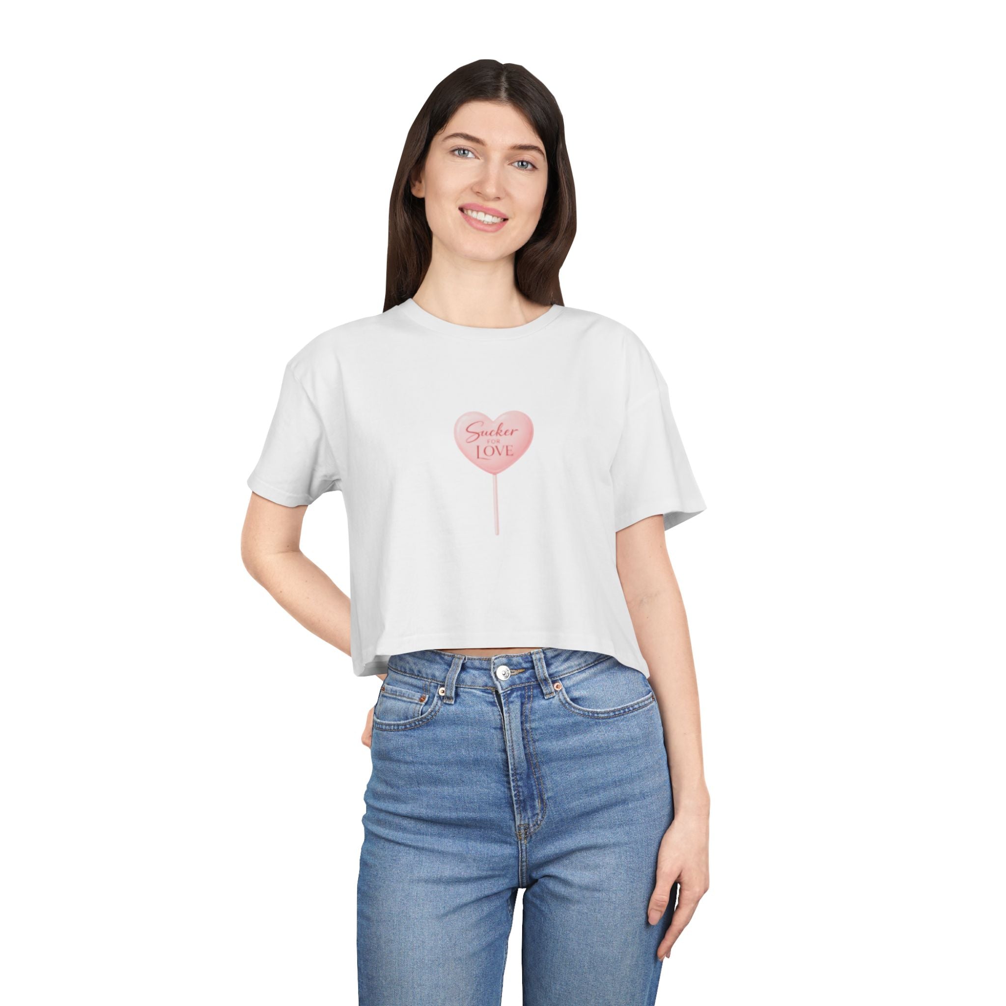 "Sucker for Love" Cropped Tee