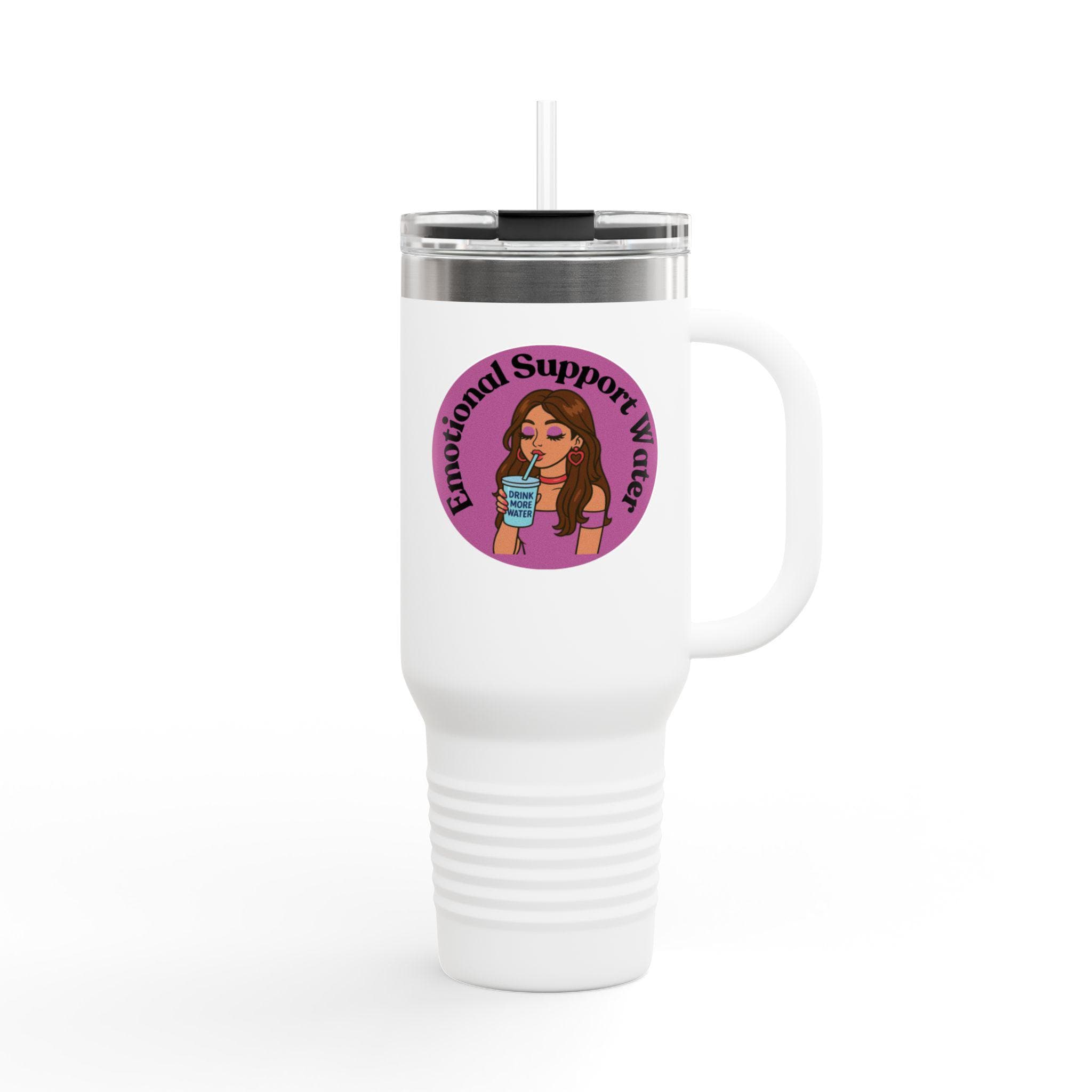 Emotional Support Water Insulated Travel Mug 40oz