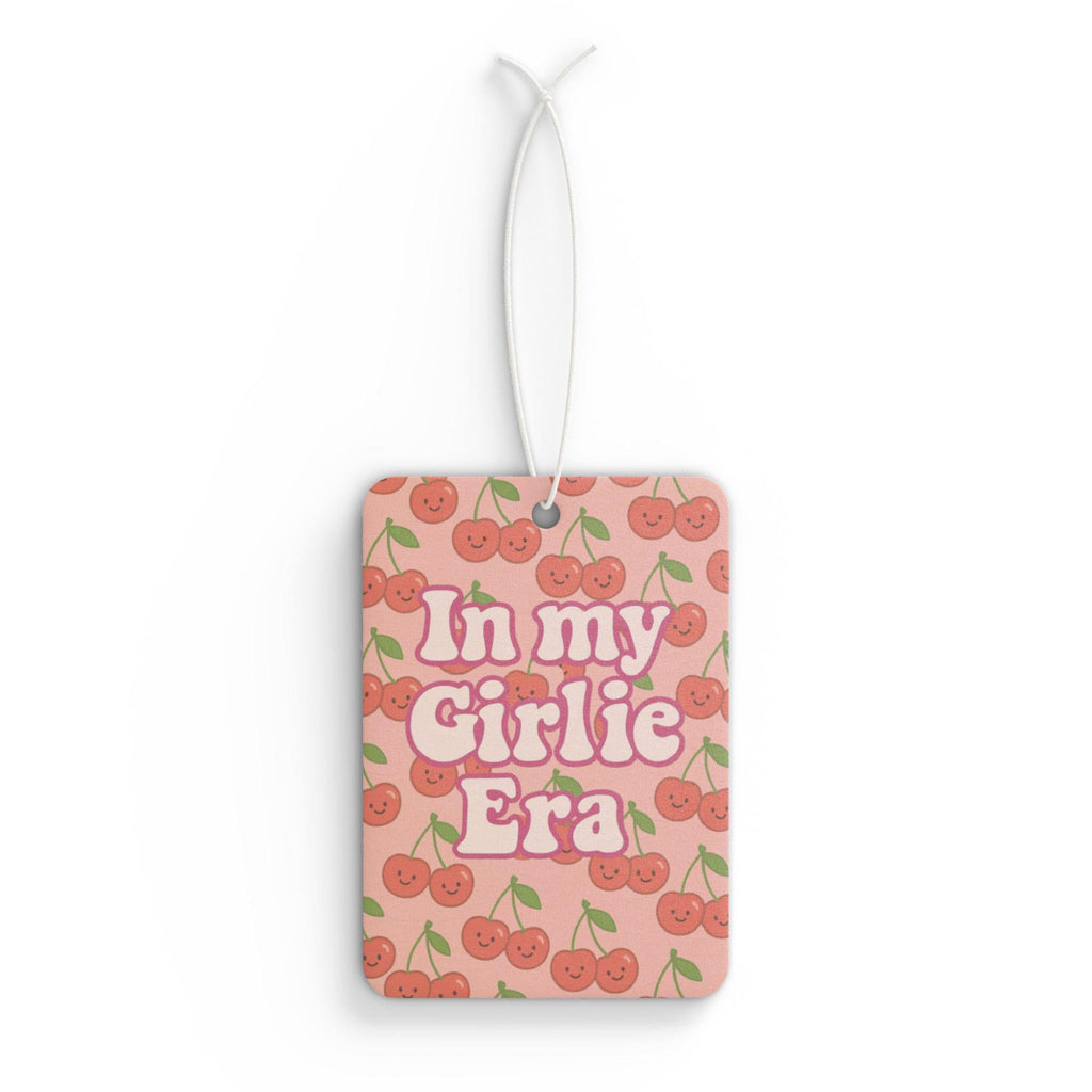 In My Girlie Era Car Air Freshener | Cherry Pattern