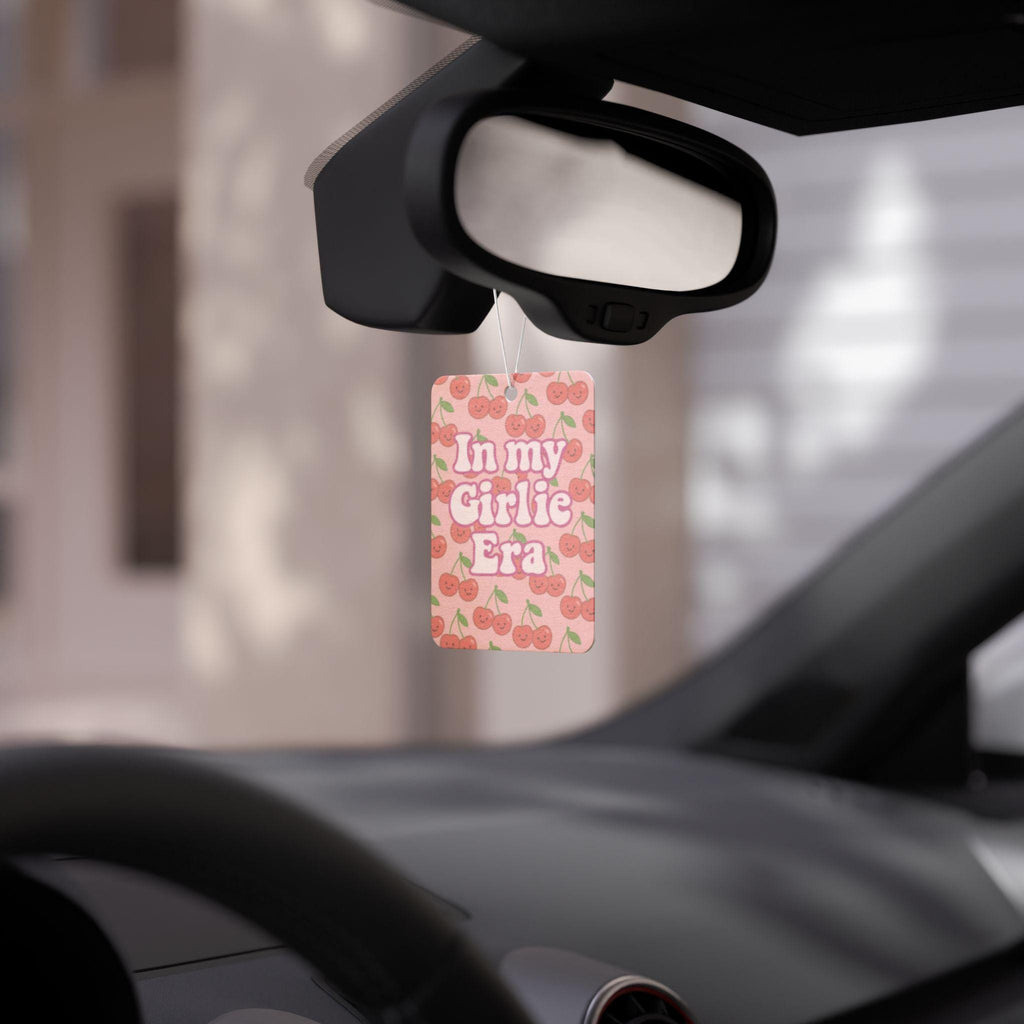 In My Girlie Era Car Air Freshener | Cherry Pattern