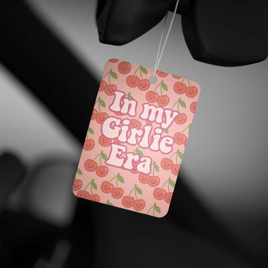 In My Girlie Era Car Air Freshener | Cherry Pattern