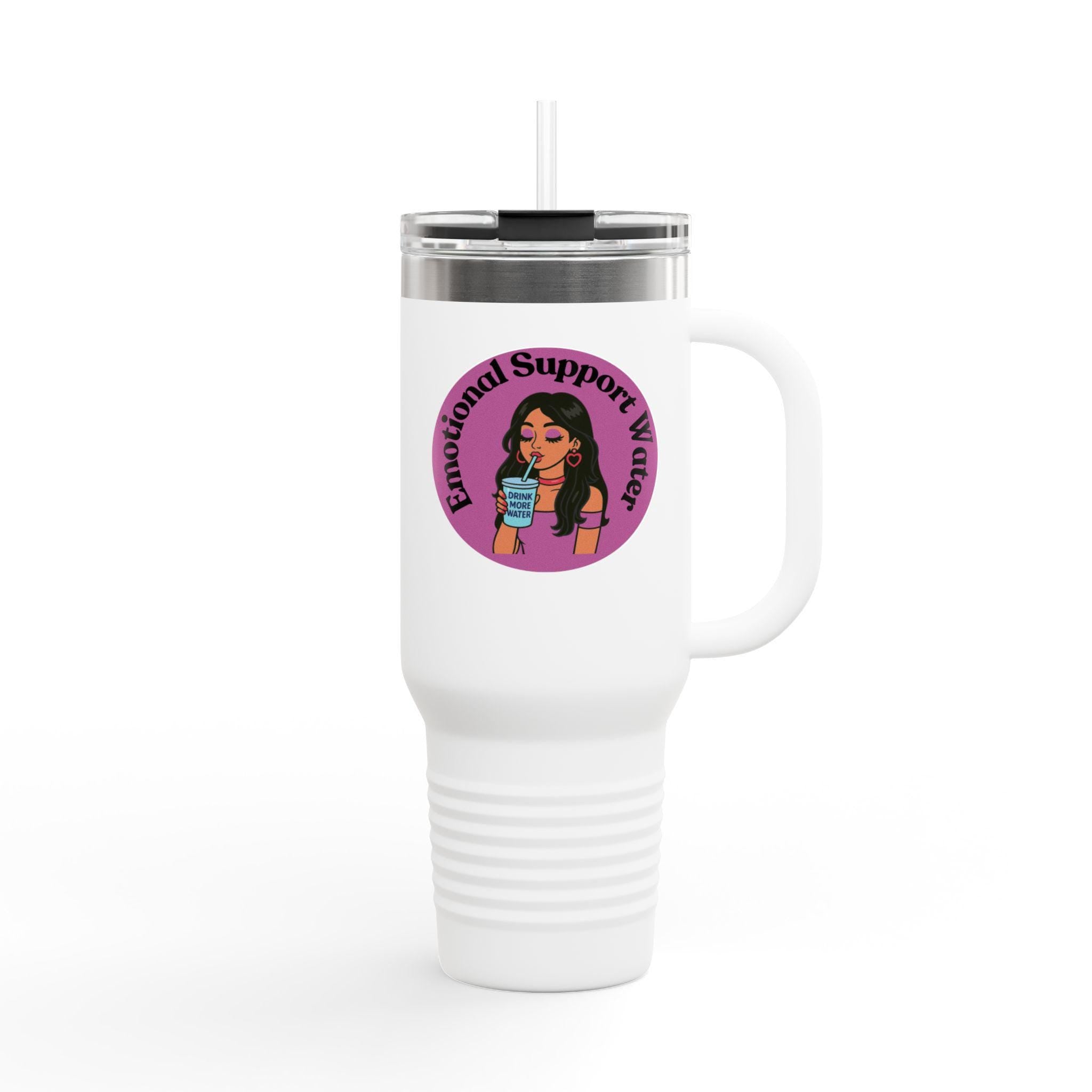 Emotional Support Water Insulated Travel Mug 40oz